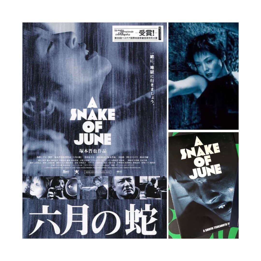 のインスタグラム：「#六月の蛇   あれから21年。  今日9月1日は、第59回ヴェネチア国際映画祭で上映された日。  #塚本晋也監督 #神足裕司 #黒沢あすか」