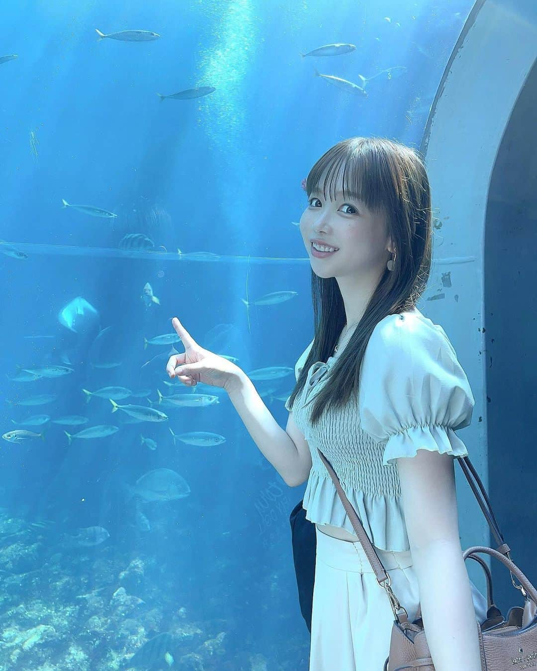 ハルナのインスタグラム：「🫧 ． ⁡ 何年ぶりかに家族で伊豆旅行してきたよ ～ 水族館すき？🐬 ． ． #過去pic #下田海中水族館 #水族館 #水族館デート #伊豆 #伊豆観光 #私服コーデ #フォロー #いいね返し #좋아요 #좋아요환영‪ #photography #likesforlike #instalike #followers #followforfollowback #nippon #japan #fashion #fashionstyle #japanesegirl #instagood #instamood」