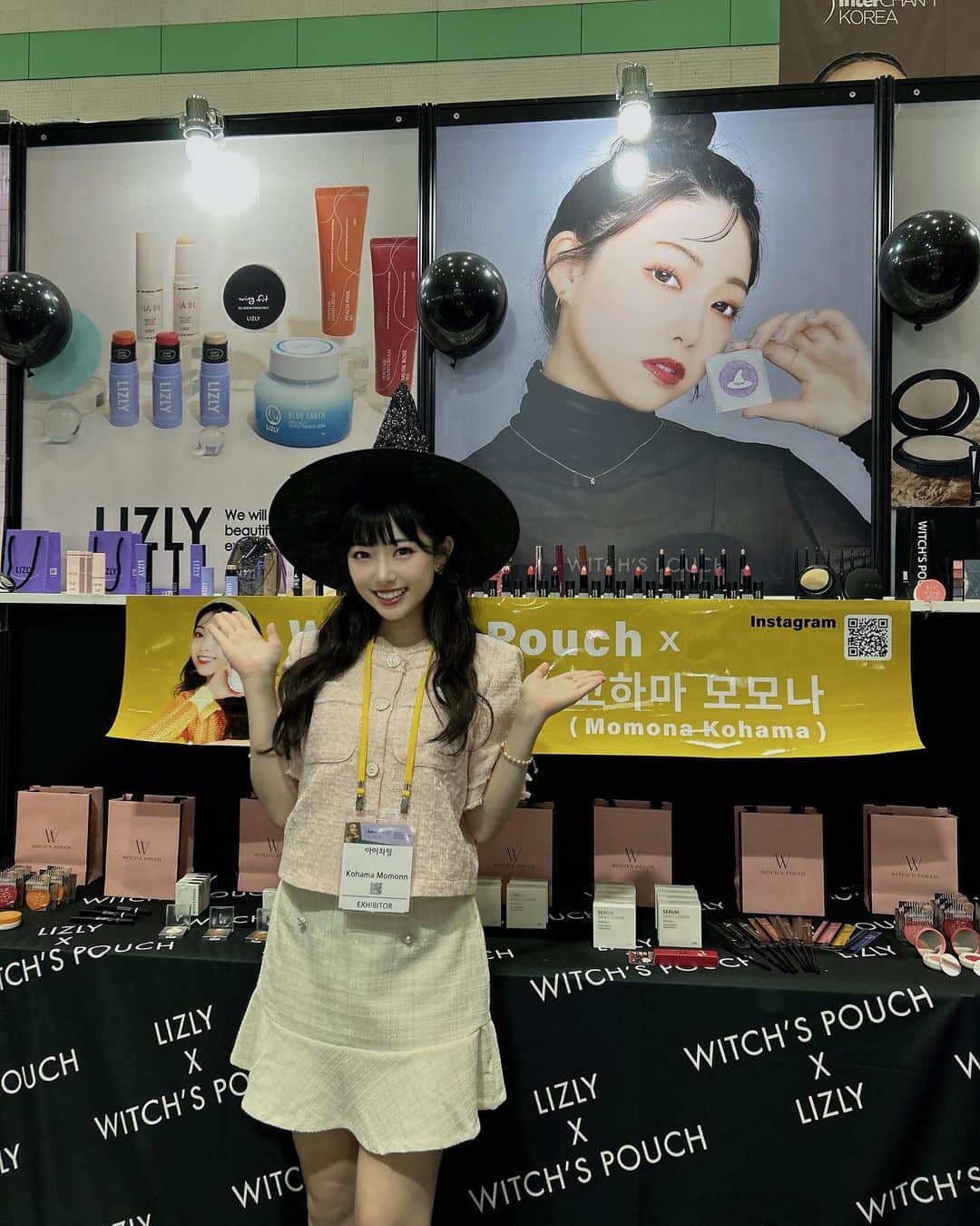  小浜桃奈さんのインスタグラム写真 - ( 小浜桃奈Instagram)「🧙‍♀️ 8月30日から本日9月1日まで 韓国三成にあるCOEXで開催されていた ✨interCHARM KOREA 2023✨に行ってきました💄  @witchspouch_jp のブースが大きくあり、 私の写真も飾ってあって嬉しかったです🩷 韓国のイベントにまた参加できるように、沢山の人に @witchspouch_jp の魅力を伝えられるように頑張ります🌈」9月1日 20時40分 - momona_kohama