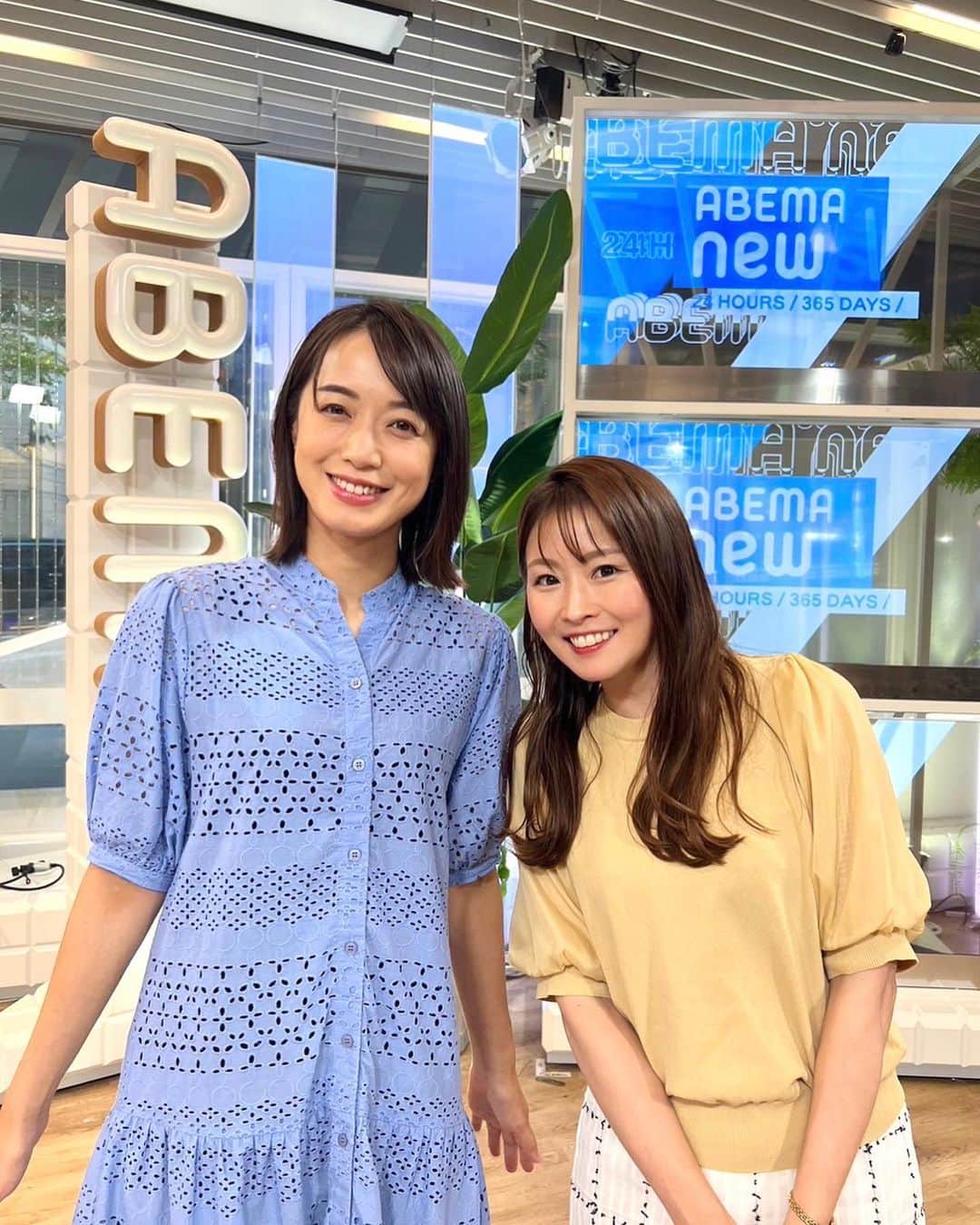 八木麻紗子さんのインスタグラム写真 - (八木麻紗子Instagram)「. 金曜日のABEMAニュースを一緒に担当する 楪さん @nozomi_yuzuriha_official と✨ あーだこーだおしゃべりするのがいつも楽しい🤭 年下なのにしっかりしてて行動力があって、 刺激をもらってます。  きょうから9月。 まだまだ暑い日が続きますが、元気に過ごしましょうね🍀  #abemaニュース #abema #楪望 さん #テレビ朝日アナウンサー #八木麻紗子 #やはり私大きいな」9月1日 21時03分 - yagi_masako