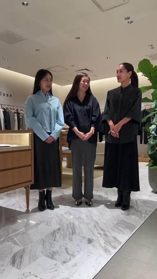 亀恭子のインスタグラム：「@theory_luxe_official  Instagram LIVE リニューアルした新宿伊勢丹より。」