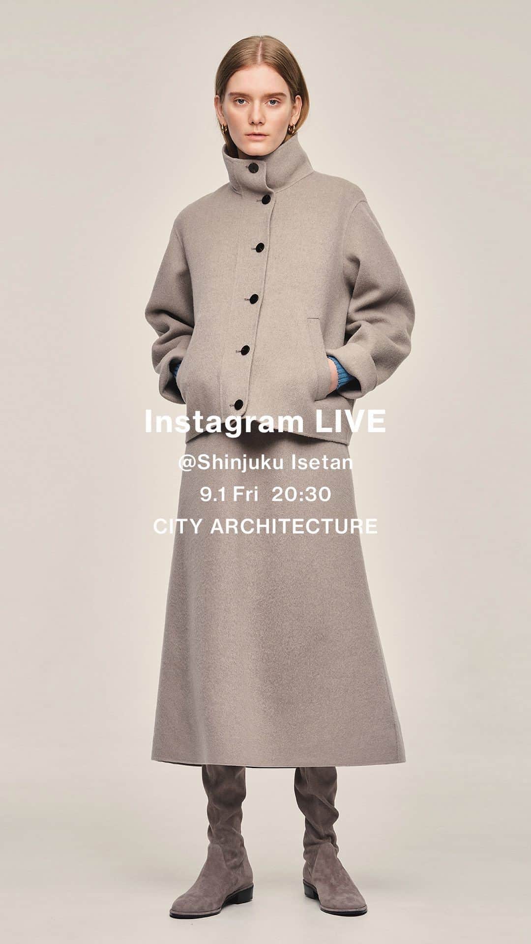 Theory luxe official account.のインスタグラム：「［Instagram LIVE］ @ 新宿伊勢丹店  8月30日にリニューアルオープンした新宿伊勢丹店にて、スタイリストの亀恭子さんをお迎えし、限定商品と9月入荷予定の新作を中心におすすめのスタイリングをご紹介致しました。  亀さん 164cm STAFF岩坪 160cm,平田 157cm  #theoryluxe #セオリーリュクス #ブラウス #シャツ #シャツスタイル #コート #セットアップ #ワントーン #ワントーンコーデ #秋コーデ」