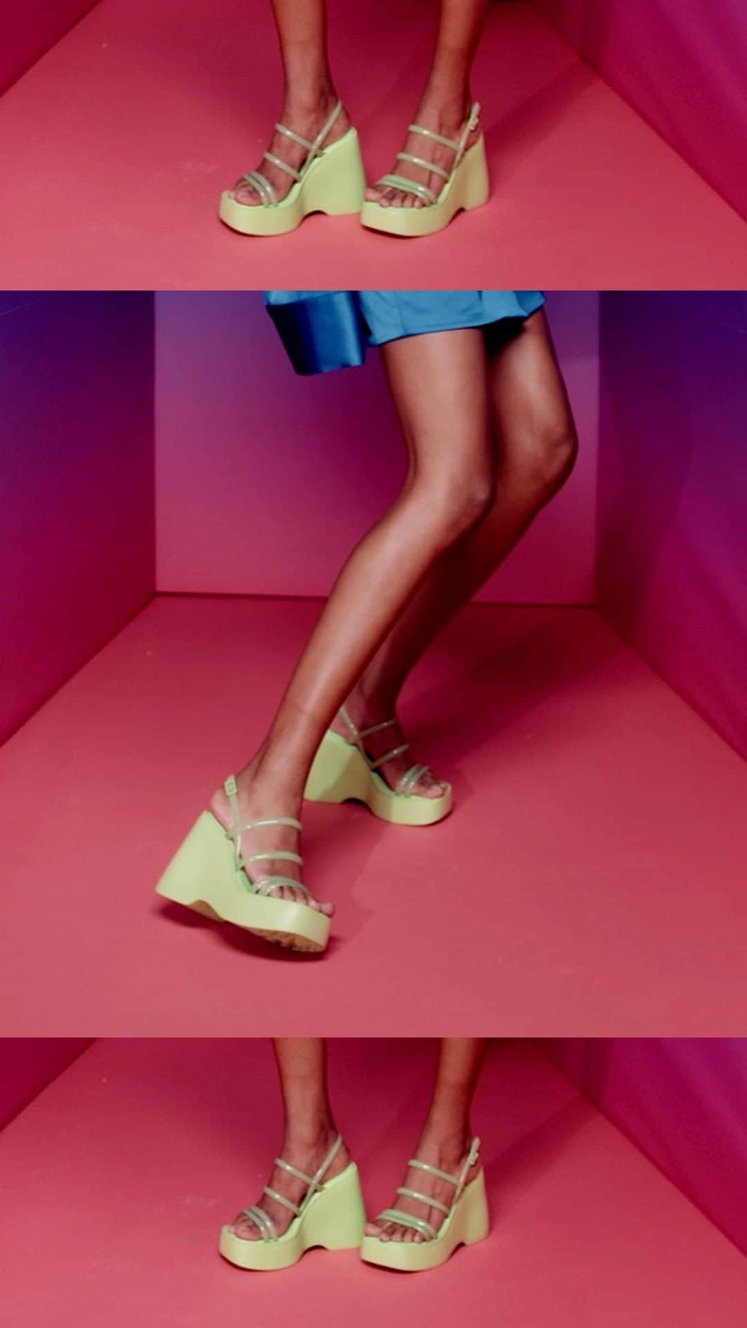 メリッサのインスタグラム：「Ansiosa aqui para ver você arrasando em várias ocasiões com a #MelissaJessiePlatform 😍 São quatro opções de cores babadeiras que já estão disponíveis em melissa.com.br!」
