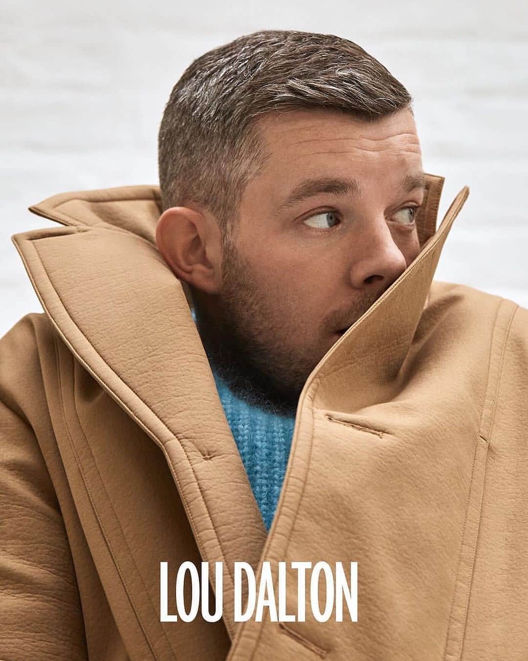 ルー ダルトンのインスタグラム：「#throwback #7years  LOU DALTON  Campaign  Featuring the gorgeous @russelltovey  Styling @ganio  Image @josh._.hight Grooming @joemillshair」