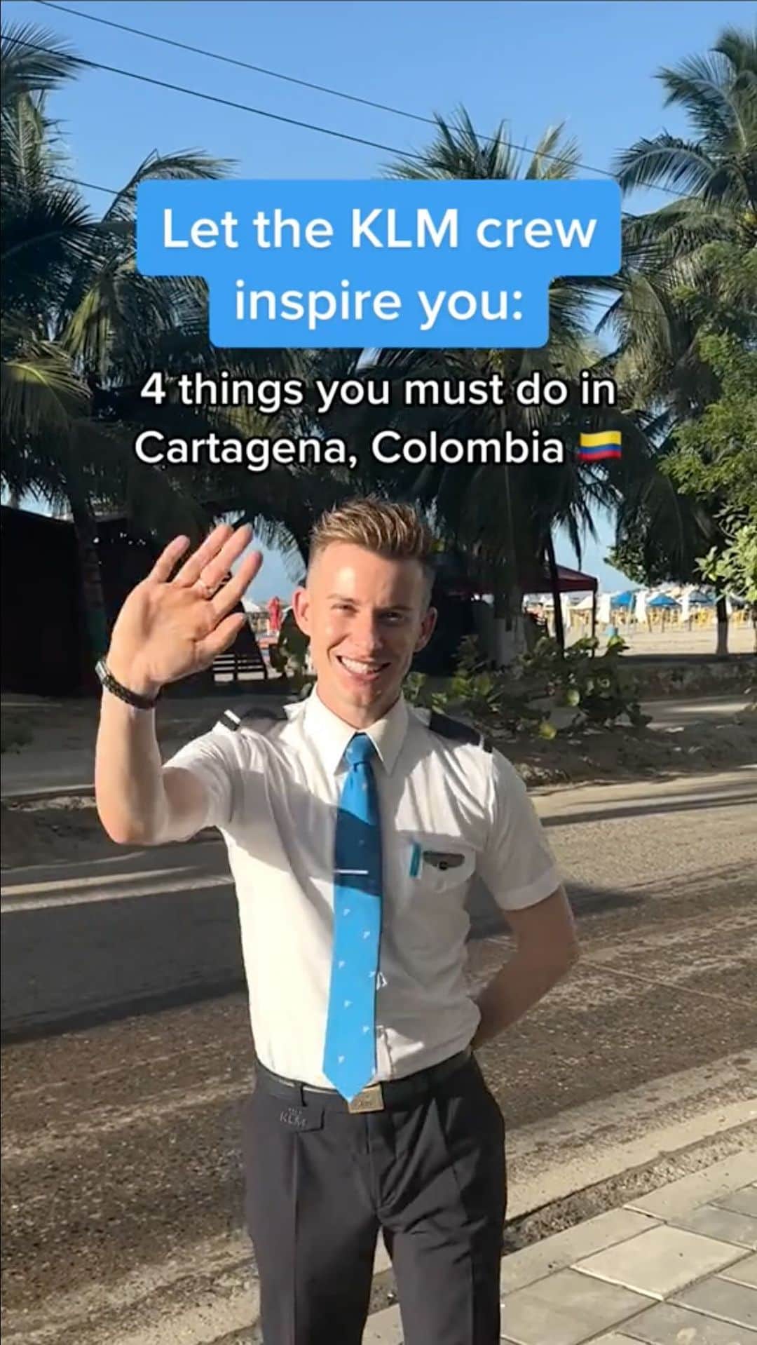 KLMオランダ航空のインスタグラム：「POV: you never knew Cartagena had so much to offer! 💙 Which city do you want to see next?   #klm #royaldutchairlines #colombia #cartagena #getsemani #islatierrabomba #parquedelcentenario」