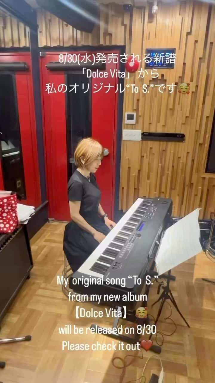 のインスタグラム：「明日は長野 バックドロップにて「Dolce Vita」発売記念ライブです😊1st16:30-2nd18:30-スタートです✨両セットたっぷり演奏します💕至近距離でトリオの音圧をお楽しみください✨ご予約は☎️026-237-8887✨ 桃井裕範さんds清水昭好さんbのトリオです🥰皆様のお越しをお待ちしております❤️」