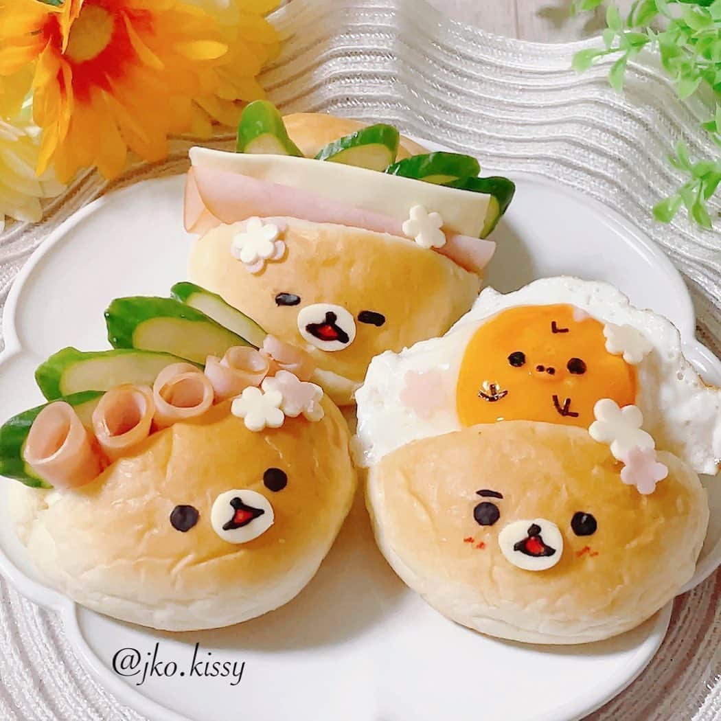 Rilakkuma US（リラックマ）さんのインスタグラム写真 - (Rilakkuma US（リラックマ）Instagram)「@jko.kissy creates the yummiest-looking Rilakkuma sandwiches. We love a Kiiroitori sunny-side egg! 🍳」9月1日 23時04分 - rilakkumaus