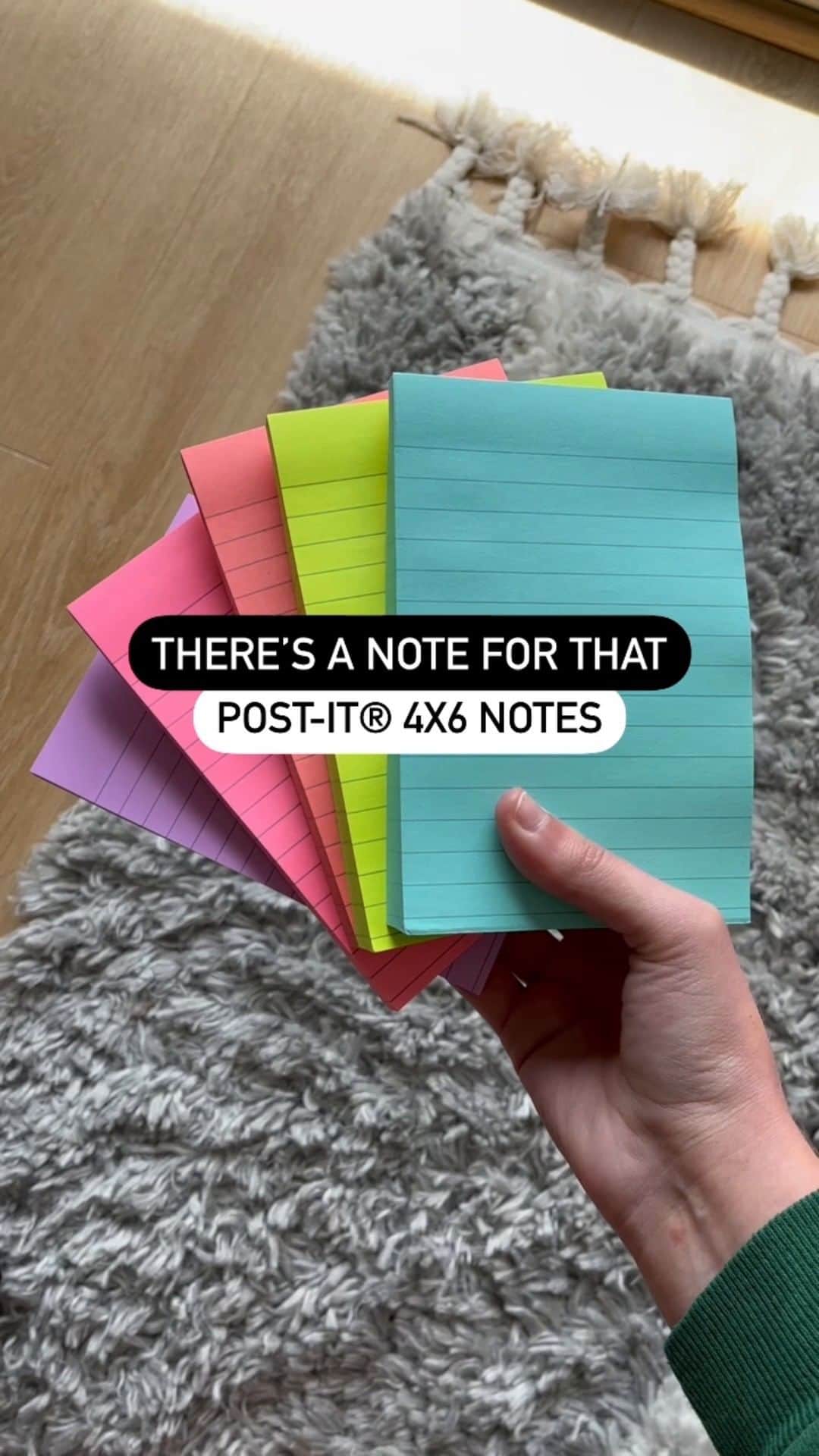 ポスト・イットのインスタグラム：「The perfect size for lists of all kinds! ✍️ 🙌 What is your favorite way to use our 4x6 notes? 🤔 #postitnotes #postit #grocerylist #todolist #goalsetting」