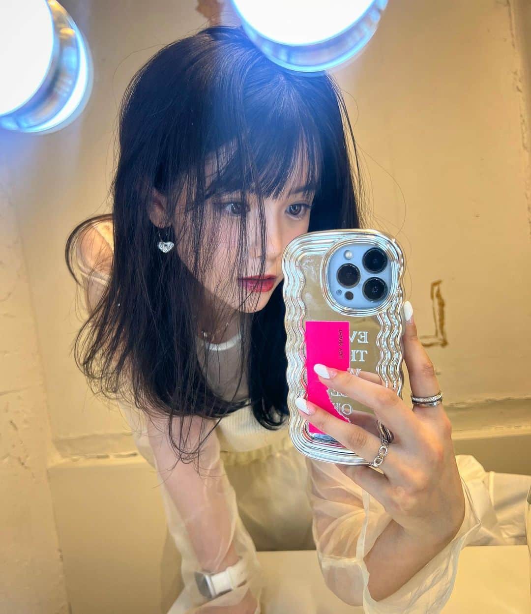 村山優香のインスタグラム：「おひさ〜 伸びてきた🧠🧝‍♀️ とある収録の日」