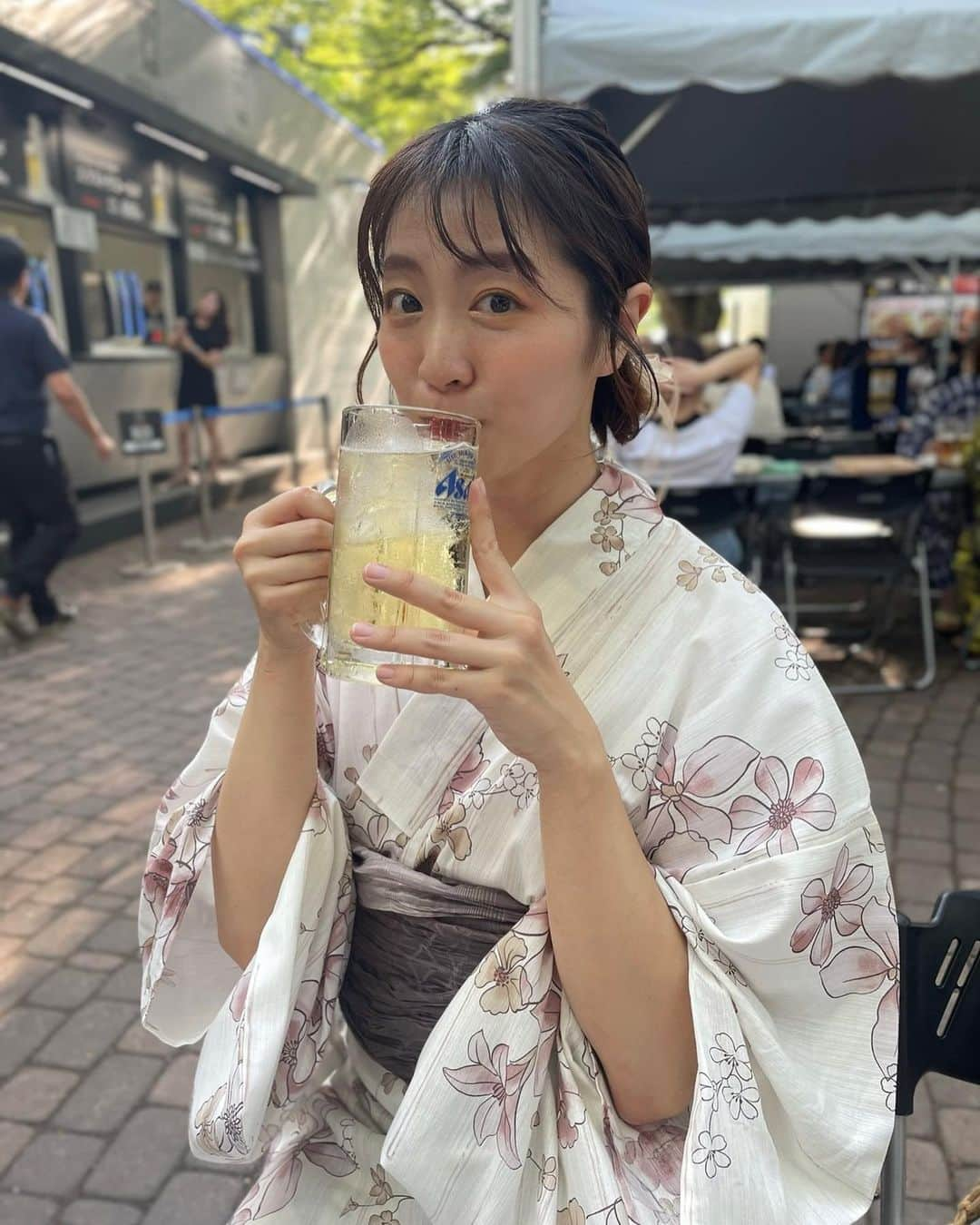 湯浅知里のインスタグラム：「♡♡ . . 夏ありがと〜🎐  #8月きのうで終わっちゃったよ #秋も頑張るよ〜 #夏の思い出」