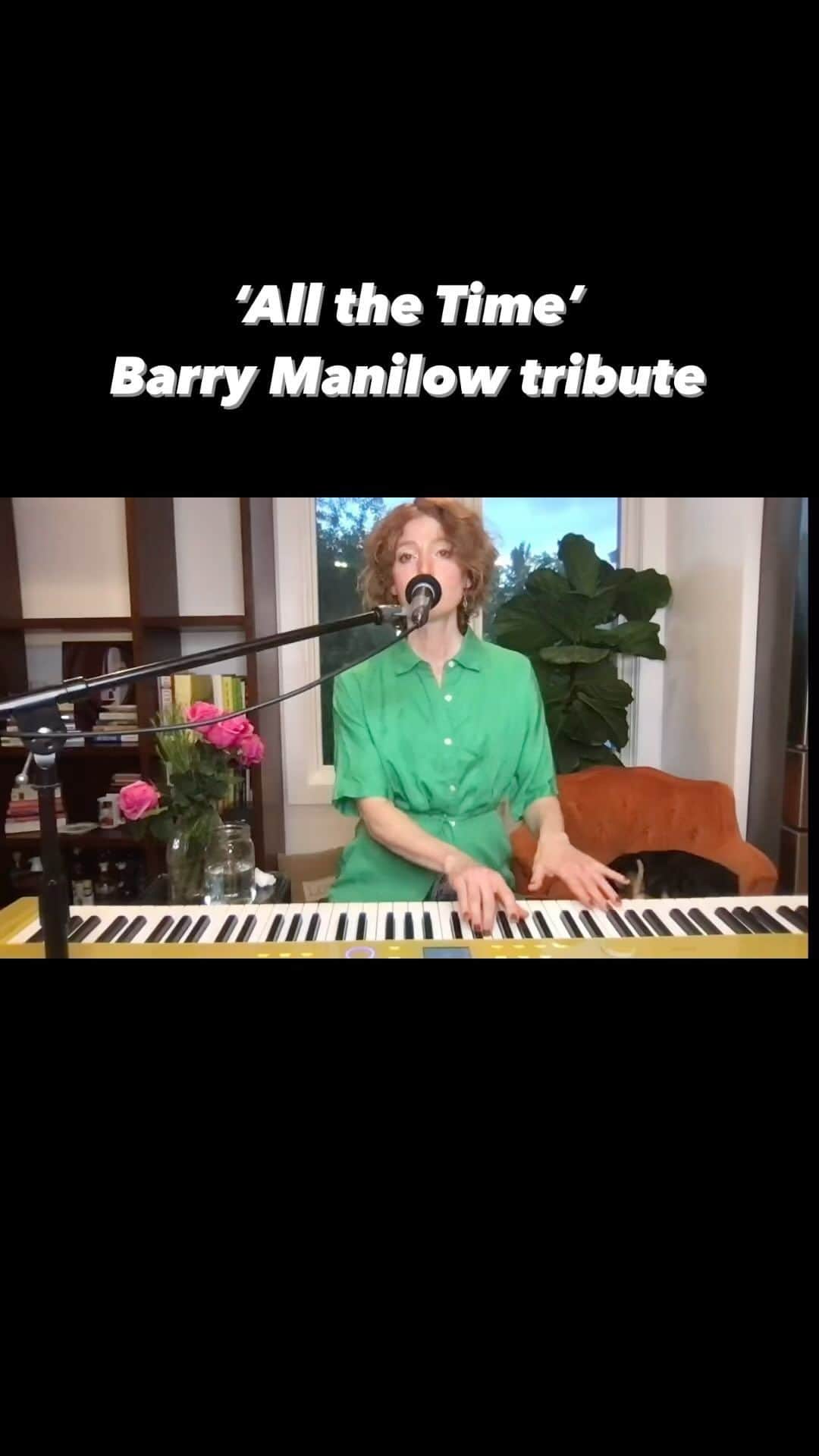 のインスタグラム：「I’ve been thinking recently about how the tributes pour in after a passing of an artist that has left an indelible impression upon us. Every time it happens I think - how they would have loved to have seen this while they were here instead. So I’m going to start a series of tributes to some of the musicians who changed my life - who are living. I played this during last live stream show - next one is tomorrow on @stageit, Saturday, September 2 at 7 Eastern time.   I can’t imagine that I would be a songwriter without Barry Manilow. He was one of my very earliest influences and this song is one that i listened to and imagined who i’d meet one day and know suddenly that i hadn’t been alone after all… all those years… ‘all the time’.   This song has been playing on my heart all week. It’s the most devastating, heartfelt depiction of being in the closet that I’ve ever heard. But it’s really for anyone who grew up feeling so very alone, so very isolated, so very weird and wrong – only to learn they were perfect and beautiful the whole time.   thank you @barrymanilowofficial and #martypanzer for creating it.   #livingartist #musicaltribute #aliciawitt #barrymanilow @casiomusicgear @casio_us #privia #pxs7000」