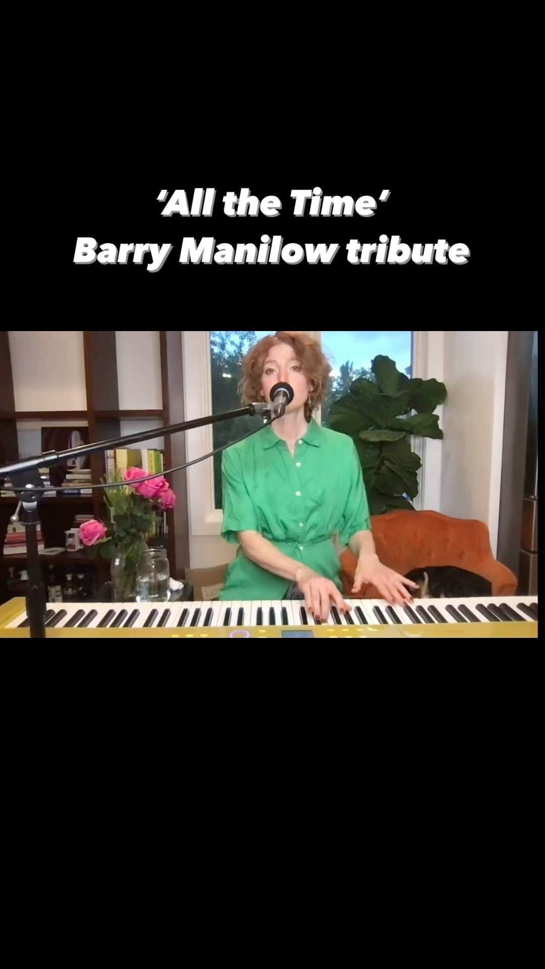 アリシア・ウィットのインスタグラム：「I’ve been thinking recently about how the tributes pour in after a passing of an artist that has left an indelible impression upon us. Every time it happens I think - how they would have loved to have seen this while they were here instead. So I’m going to start a series of tributes to some of the musicians who changed my life - who are living. I played this during last live stream show - next one is tomorrow on @stageit, Saturday, September 2 at 7 Eastern time.   I can’t imagine that I would be a songwriter without Barry Manilow. He was one of my very earliest influences and this song is one that i listened to and imagined who i’d meet one day and know suddenly that i hadn’t been alone after all… all those years… ‘all the time’.   This song has been playing on my heart all week. It’s the most devastating, heartfelt depiction of being in the closet that I’ve ever heard. But it’s really for anyone who grew up feeling so very alone, so very isolated, so very weird and wrong – only to learn they were perfect and beautiful the whole time.   thank you @barrymanilowofficial and #martypanzer for creating it.   #livingartist #musicaltribute #aliciawitt #barrymanilow @casiomusicgear @casio_us #privia #pxs7000」