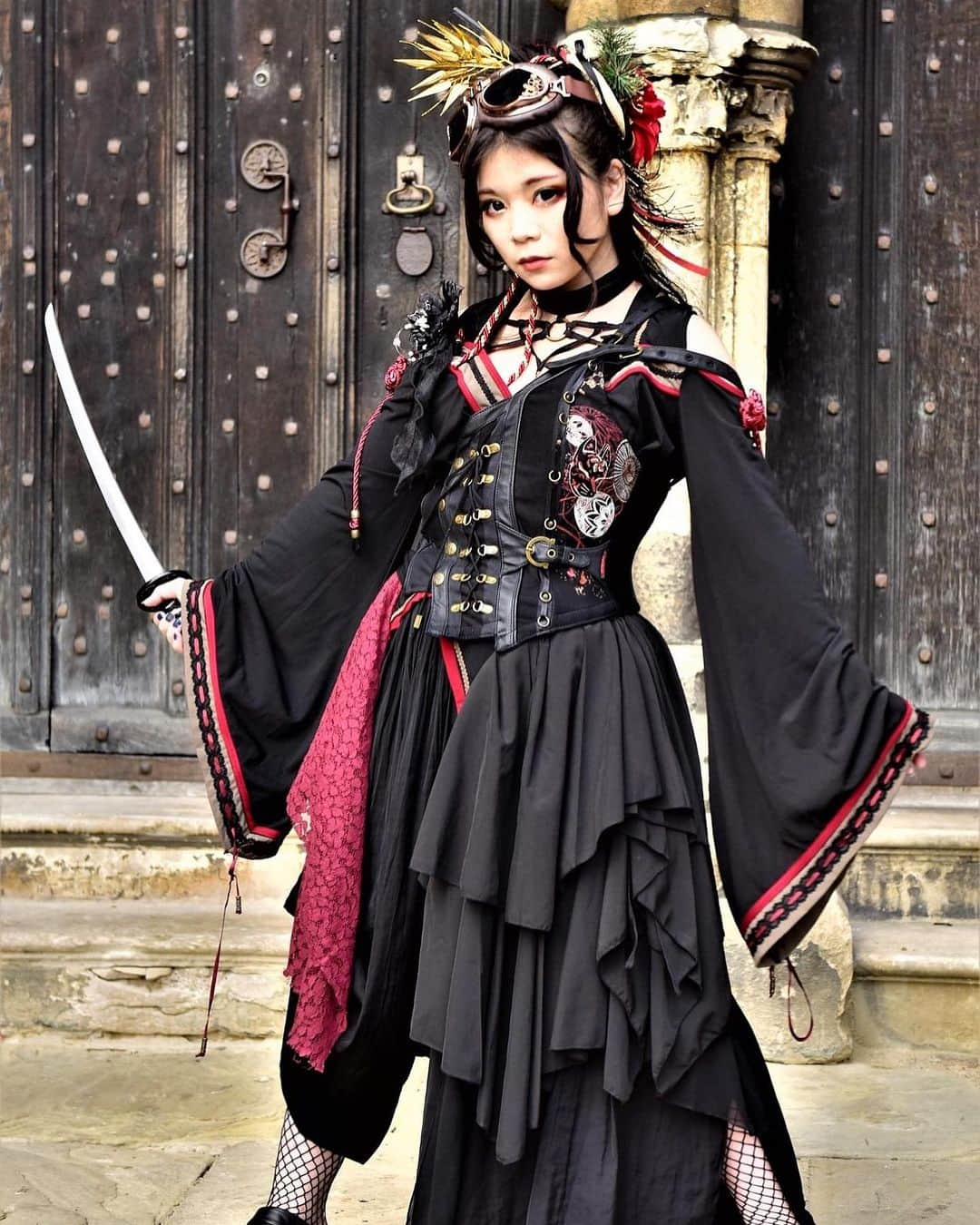 兼田玲菜のインスタグラム：「#England #steampunk #Black #Lincoln #castle #stage #festival #performance #actress #fight #story #work #free #girl #theater #information #guidance #event #festival #renakaneta #japan #samurai #a #Instagram #BeverlyHills #ozzon #兼田玲菜」