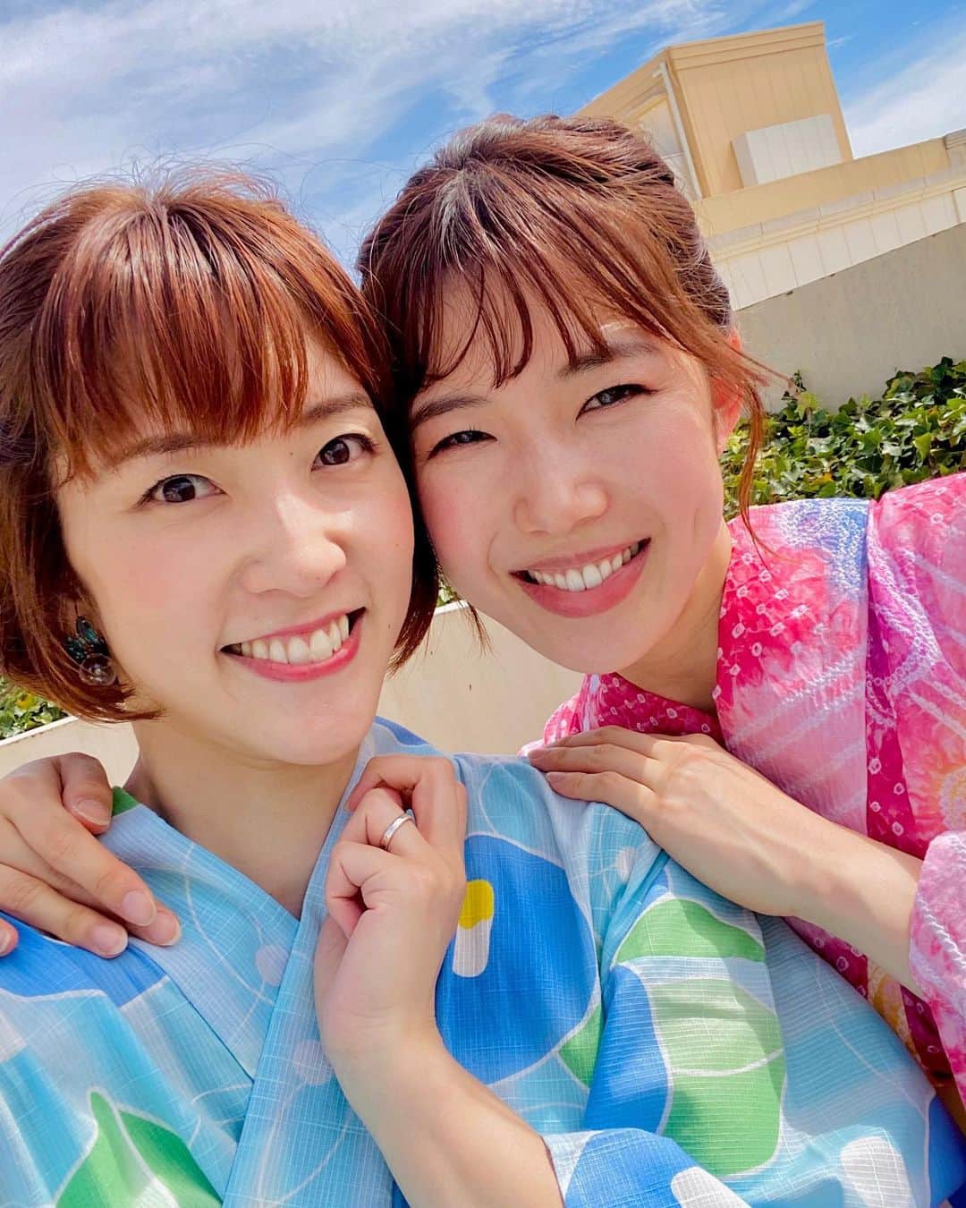 桜奈あいのインスタグラム：「. あちゃと夏満喫🍉☀️！！  ⁡ ⁡ ⁡ ⁡ #浴衣」
