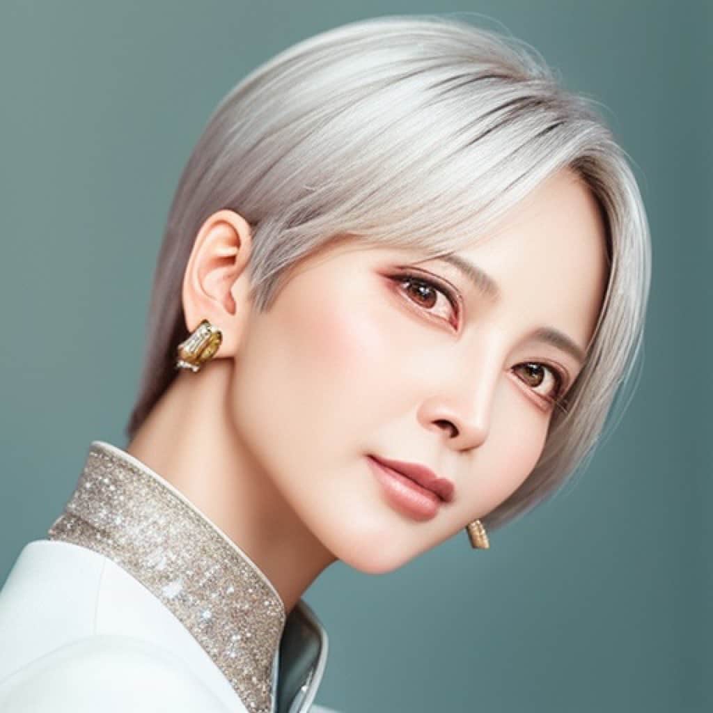 のインスタグラム：「髪を切ったので作り直し #AIアート」