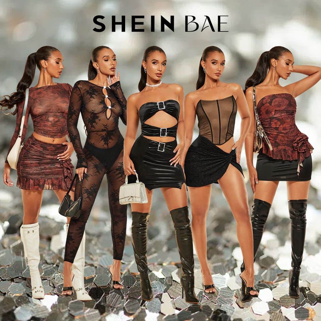 SHEINのインスタグラム：「Turn heads when you turn up in bold baddie-approved #SHEINCollections #ForTrendLovers 🔥🔥🔥 Which style is a guaranteed serve? 👇  🔗:https://shein.shop/d86qsdd  #SHEINSXY #SHEINBAE #SHEINICON #SHEINCoolane #SHEINEZwear」