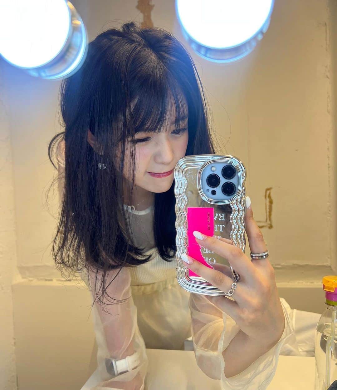 村山優香のインスタグラム：「‪^_−♡‬" いくら練習してもできないです うぃんく」