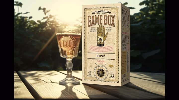 ニール・パトリック・ハリスのインスタグラム：「This Labor Day weekend, why work?  Proud to have Game Box Wine as our first Wondercade IRL product. Get you some rosé now at wondercade.com. @gameboxwine @wondercade」