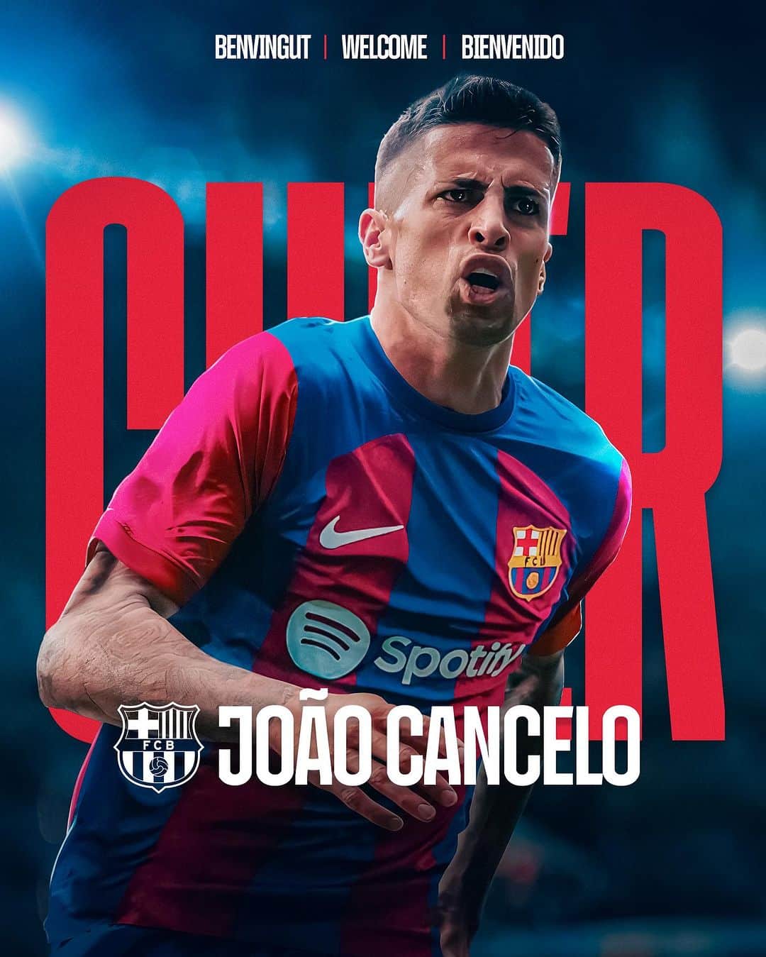 ジョアン・カンセロのインスタグラム：「CANCELO IS CULER! 💙❤️」