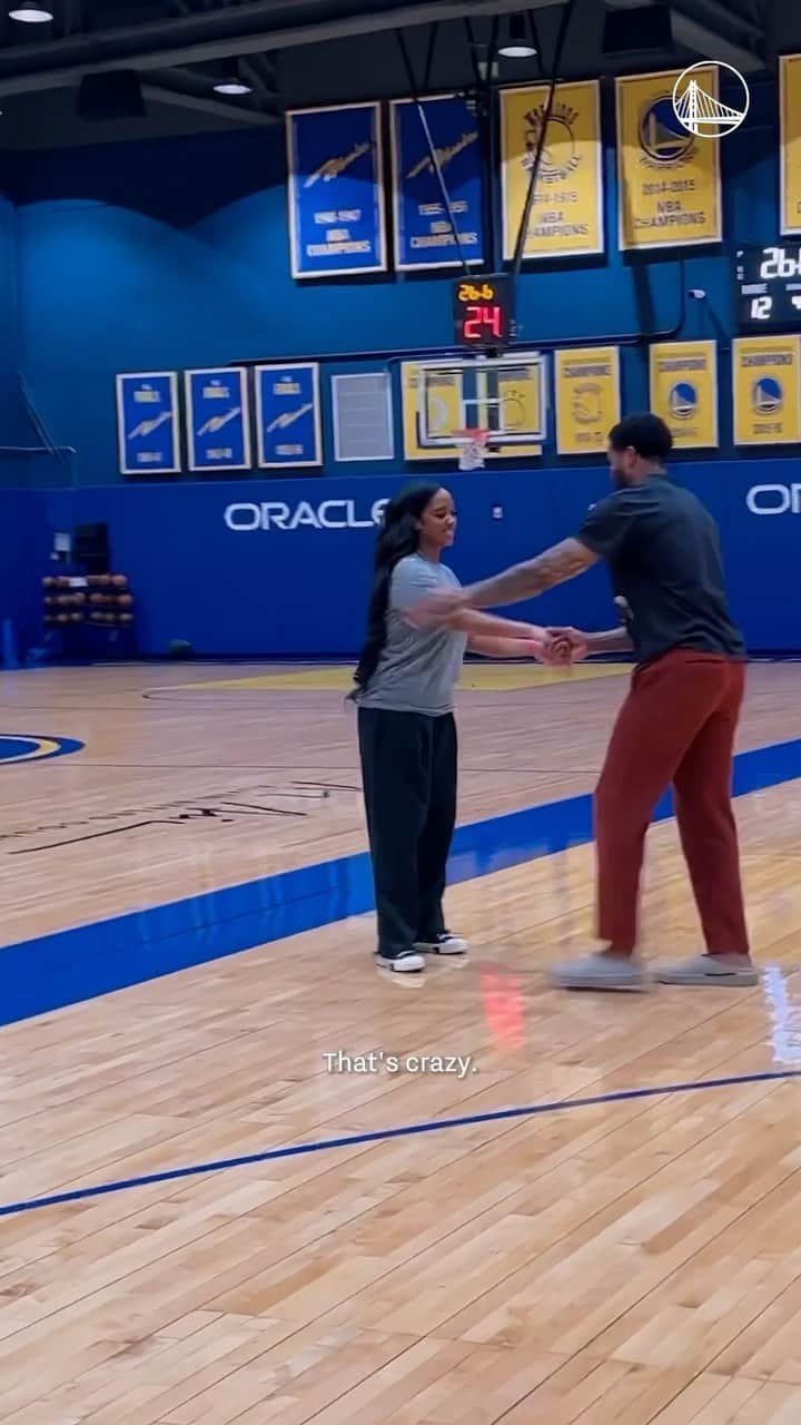 ゴールデンステート・ウォリアーズのインスタグラム：「tbh this might’ve been the best shooting contest of the season   #BestOfNBA」