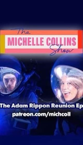 ミッチェル・コリンズのインスタグラム：「Light of my actual LIFE @adaripp woke up at the c of d to join @themichcollshow for a very special reunion episode hot on the heels of him winning starsonmarsfox!! Thankfully, astral fame has not changed him. Plus Michelle shares a ~~~personal medical story that involves some lol hijinks at a Dutch drugstore. Enjoy part 1 of this very special episode available now on the p*treon including full video for those Hello Everybody members (plus a new mom episode tonight!) Part 2 drops Tuesday after the long weekend. Enjoy the break!!   🎥 via @showtimechamaco」