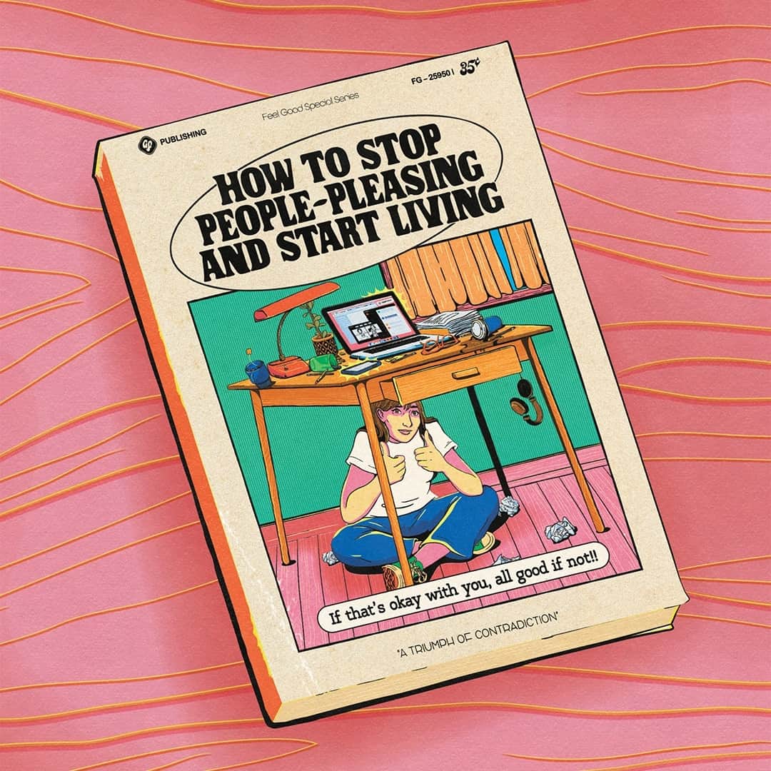 のインスタグラム：「the self-help book genre could use a bit of a makeover, don't you think? we asked a handful of artists to come up with the life-advice titles they would actually read, and truth be told, we'd be flocking to the bookshop if any of these were for real! ⁠ ⁠ you can spy even more of these fantasy self-help books in our special volume mag, frankie feel good. find your nearest stockist t frankie.com.au/find to get yours today.」