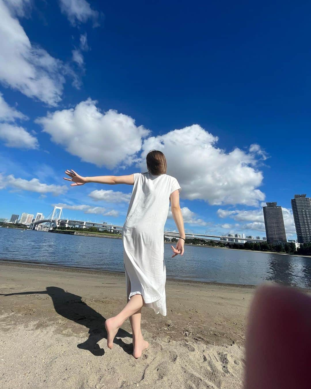 平岩優奈さんのインスタグラム写真 - (平岩優奈Instagram)「指入ってたり変なポーズしかしないのなぁぜなぁぜ?笑 #平岩優奈#安井若菜#ゆなわか #朝活#お台場海浜公園」9月2日 18時50分 - hiraiwa_yuna