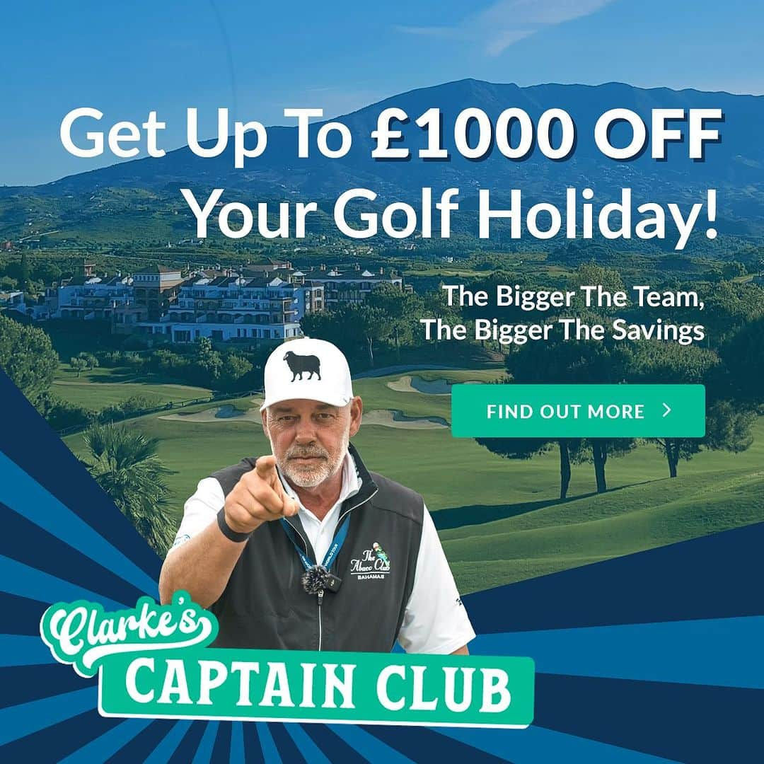 リー・ウエストウッドさんのインスタグラム写真 - (リー・ウエストウッドInstagram)「Join the skipper and me in Clarke’s Captain Club this September.   Booking a golf trip for you and your mates? Now’s the time to do it if you want the biggest savings! @yourgolftravel」9月2日 19時02分 - westwood_lee