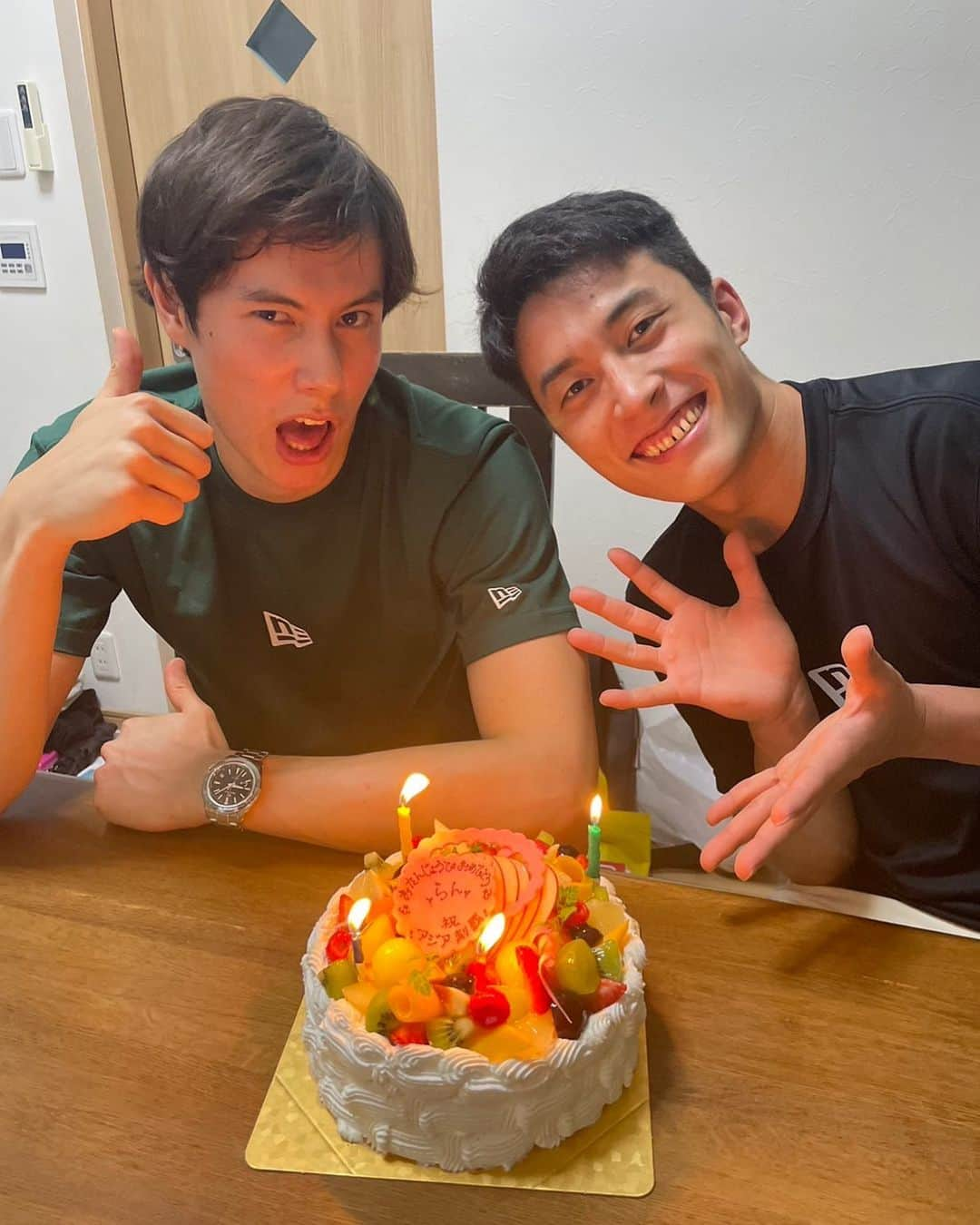 髙橋塁さんのインスタグラム写真 - (髙橋塁Instagram)「HAPPY BIRTHDAY 🥳   今年もケーキ出来ました✌️  明日の試合も応援よろしくお願いします📣」9月2日 19時19分 - rui_takahashi_