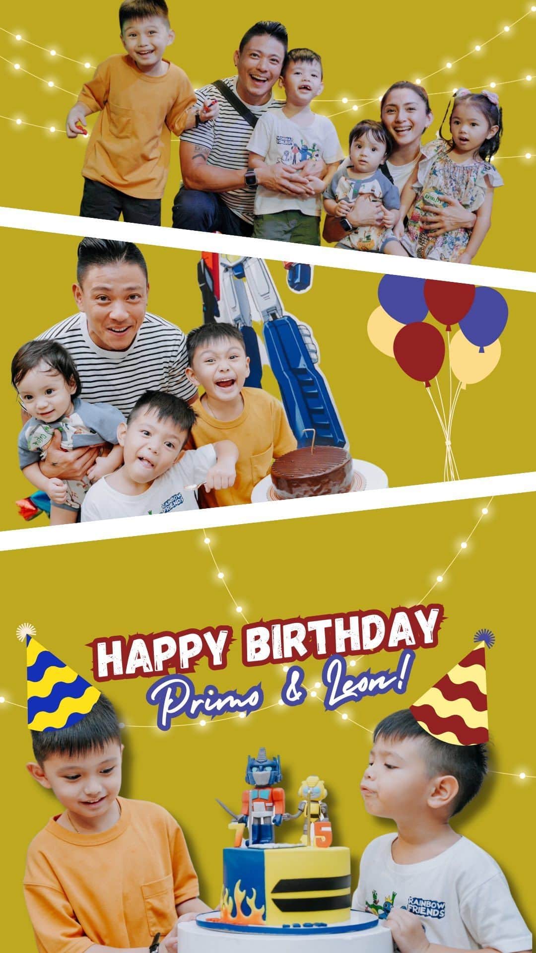 Iya Villaniaのインスタグラム：「Happiest birthday to my dearest Primo & Leon!! 💕   It’s been so amazing watching you both TRANSFORM 😂 into the sweetest Kuya’s you are today towards Duday & Astro. 🥹 Literally the best kiddos with the biggest hearts of gold!!   Love you guys forever!! 🫶🏼」