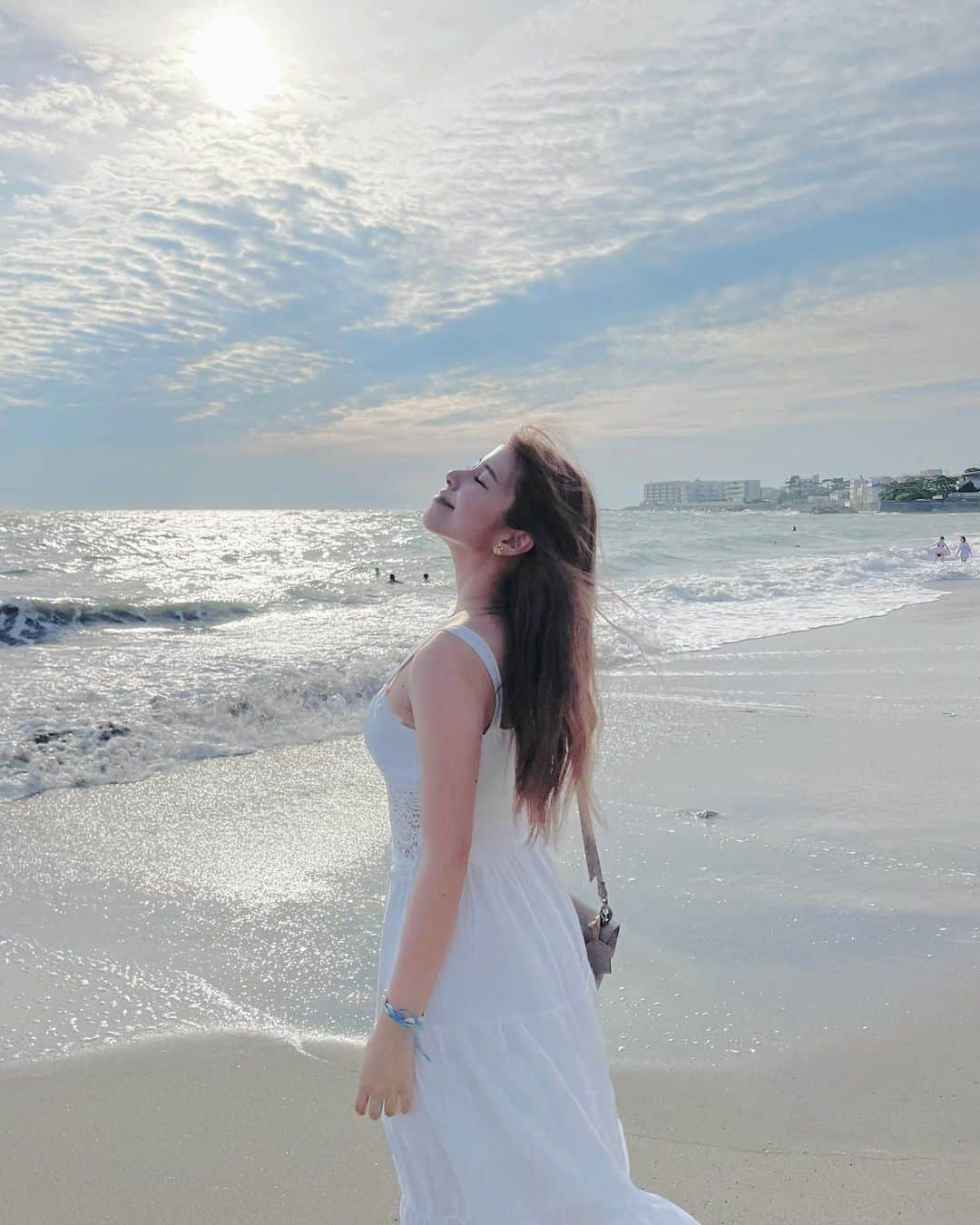 倉田瑠夏さんのインスタグラム写真 - (倉田瑠夏Instagram)「海辺大好き♡」9月2日 11時00分 - ruka.kurata