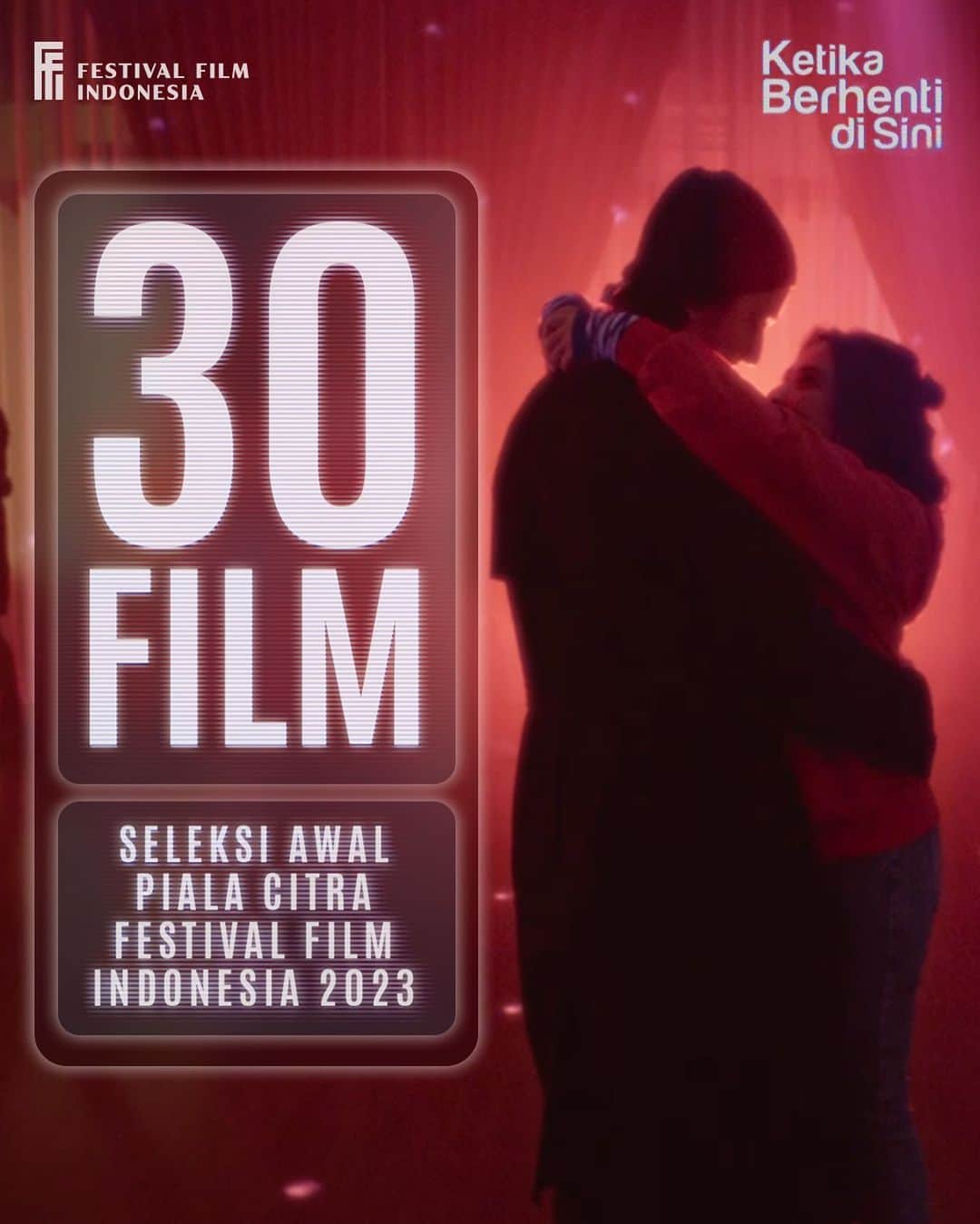 Prilly Latuconsinaのインスタグラム：「Film Ketika Berhenti di Sini masuk 30 besar seleksi awal Piala Citra Festival Film Indonesia 2023 🥹❤️ @festivalfilmid   Terima kasih sebesar-besarnya, ini berkat teman-teman semua yang sudah mendukung kami 🫶🏻  #KetikaBerhentidiSini」