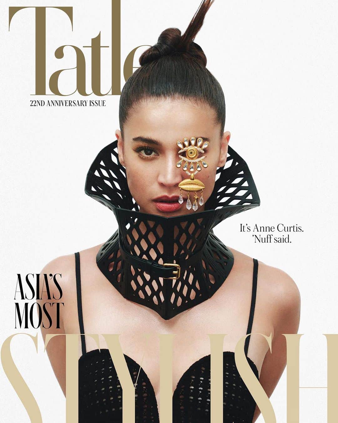 アン・カーティスのインスタグラム：「Eye see you 👁️ Had such a blast bringing out new and old pieces from my closet for this shoot. Thank you so much @tatlerphilippines ✨   Tatler #AsiasMostStylish2023 is here. Meet the region’s best-dressed superstars from Hong Kong, Malaysia, Singapore, the Philippines and Taiwan now.  On our September cover is one of Philippine's foremost style icons, Anne Curtis. The Filipino-Australian multi-hyphenate has appeared in film and on TV, has gained the recognition of international brands and is this generation’s biggest and brightest star.   This month is also about the much-awaited Asia’s Most Stylish list, celebrating the people defining fashion and defying trends. See the complete list in the link in our bio.  #AsiasMostStylish #AsiasMostStylish2023 #TatlerStyle #anniversaryissue #celebrating22years  Photography: BJ Pascual Art Direction: Vince Uy Styling: Liz Uy with Joy Bernardo, Patrick Perez, and Jolo Bartolo of Stylized Make-Up: Robbie Piñera Hair: Raymond Santiago Stylist's Assistant: Miki Bernal and Rae Delgado Location: Siren Studios  Wearing @maisonalaia @dior @schiaparelli 🤍」