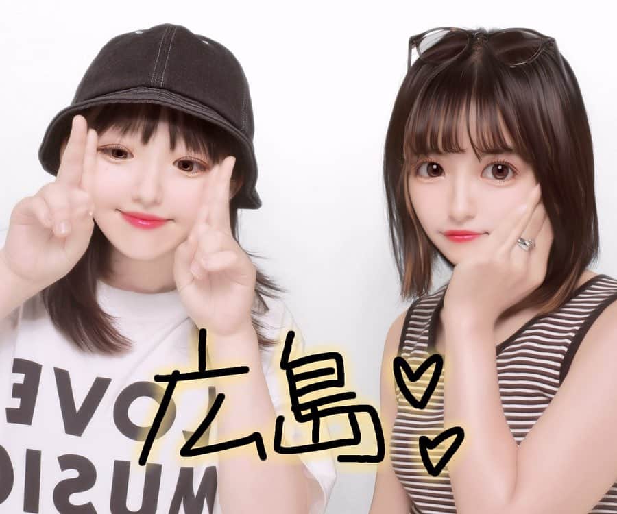 熊田和花のインスタグラム：「最近の出来事❸  🙈🙊 福岡の空き時間にりさちと初めて プリント倶楽部した🫰照れた」