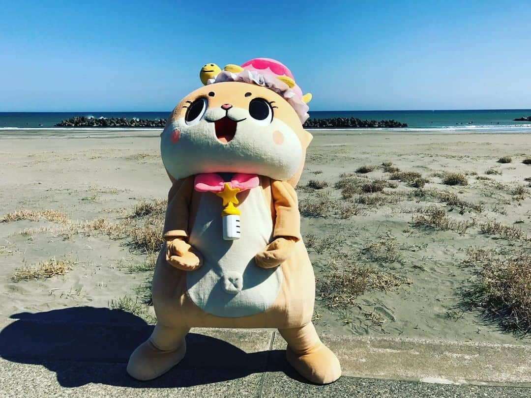 ちぃたん☆さんのインスタグラム写真 - (ちぃたん☆Instagram)「海ですっ☆適度に遊びたいと思いますっ☆ちぃたん☆ですっ☆  freedom!!! #解放 #暴走 #ゆるキャラ #ちぃたん」9月2日 13時17分 - chiitan7407