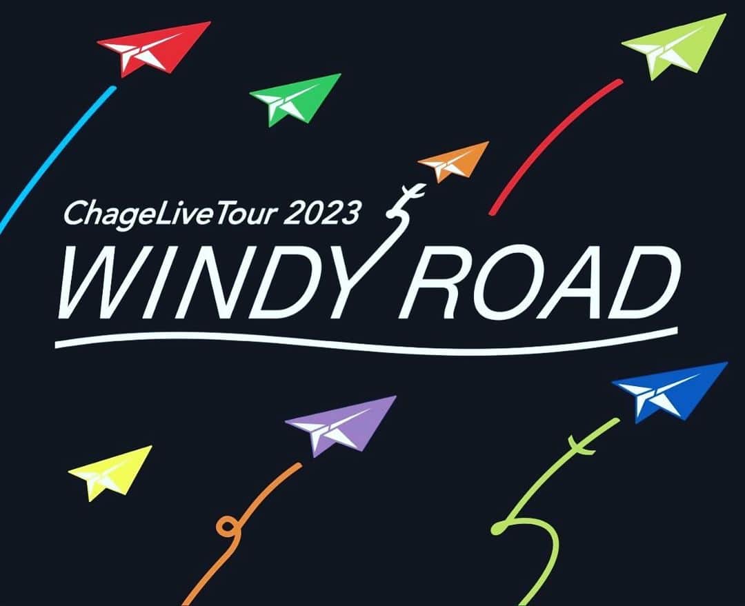 Chageのインスタグラム：「ーーーーーーーーーーーChageLiveTour2023 「WINDY ROAD」 Zepp Nagoyaから開幕です♪とにかく楽しみましょう♪ 会場でお待ちしております。 このイラストにChageの「ち」がいます。 #chagelivetour2023  #theSoul  #1/6」