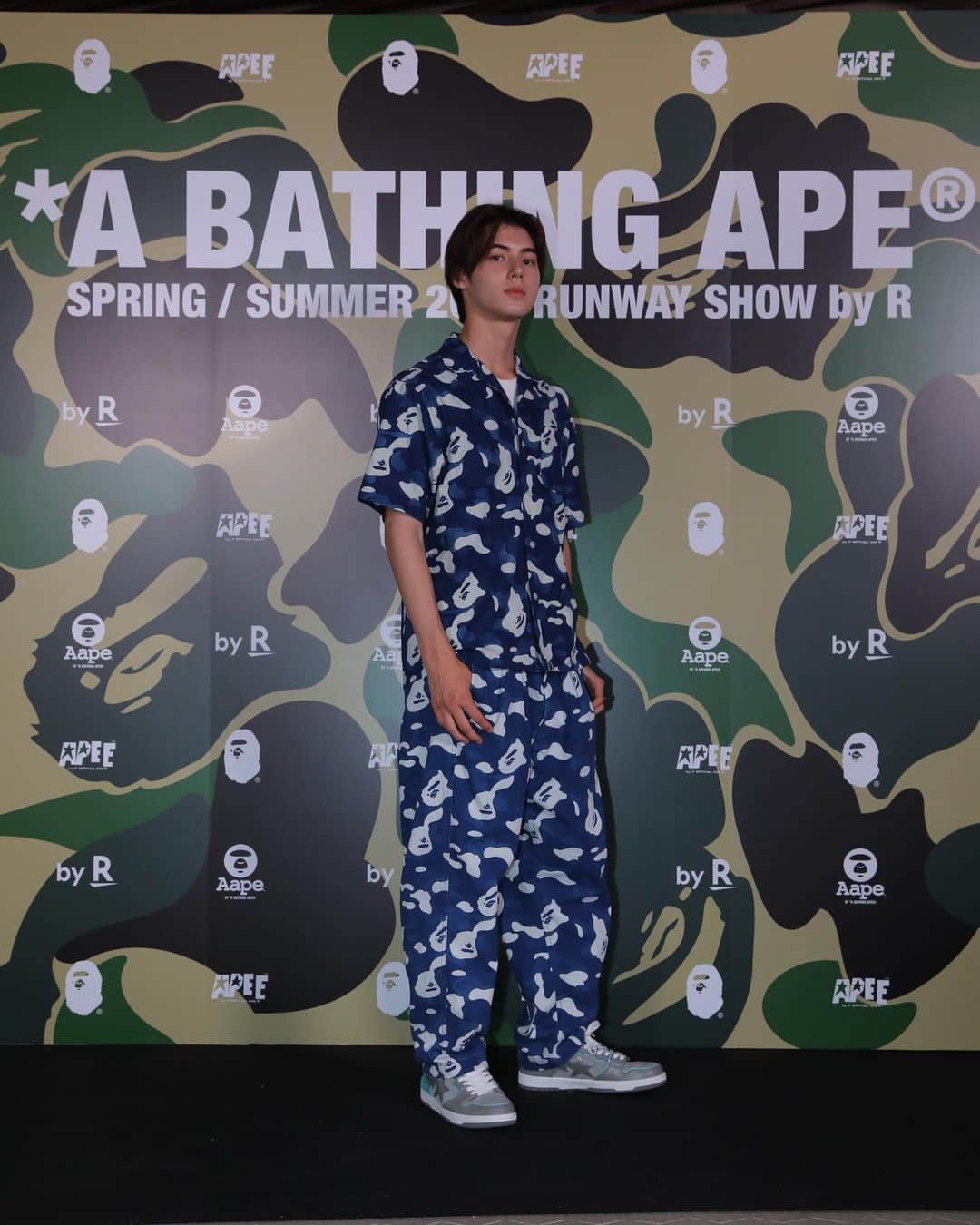 翔のインスタグラム：「You already know the function was lit😮‍💨  会場凄かった @bape_japan   #bape #abathingape #bape30 #RakutenFashion #RakutenbyR」