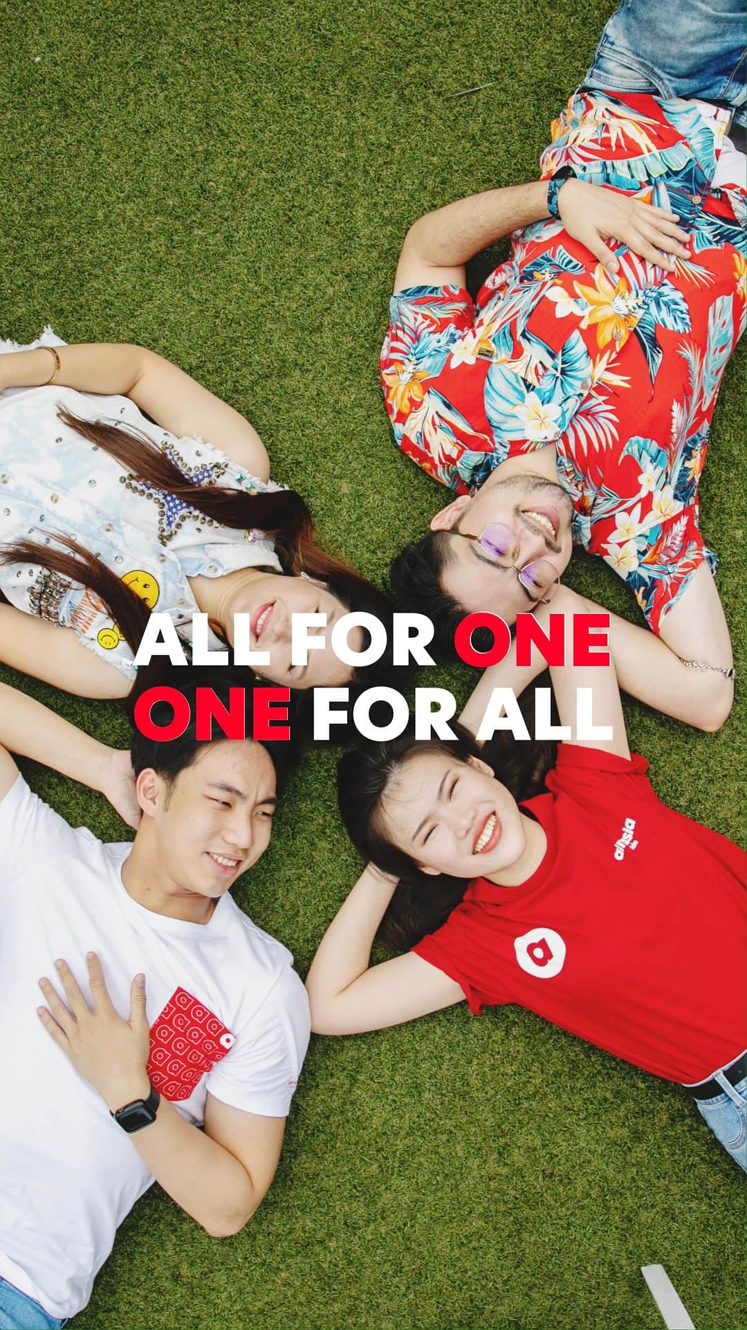 エアアジアのインスタグラム：「“All for one, One for all”  in airasia Superapp, we celebrate the harmony that exists within our company, where nationalities unite. With our collective drive and determination, we strive to be your best travel booking app! ✨❤️  #airasiasuperapp #onestoptravelsuperapp」