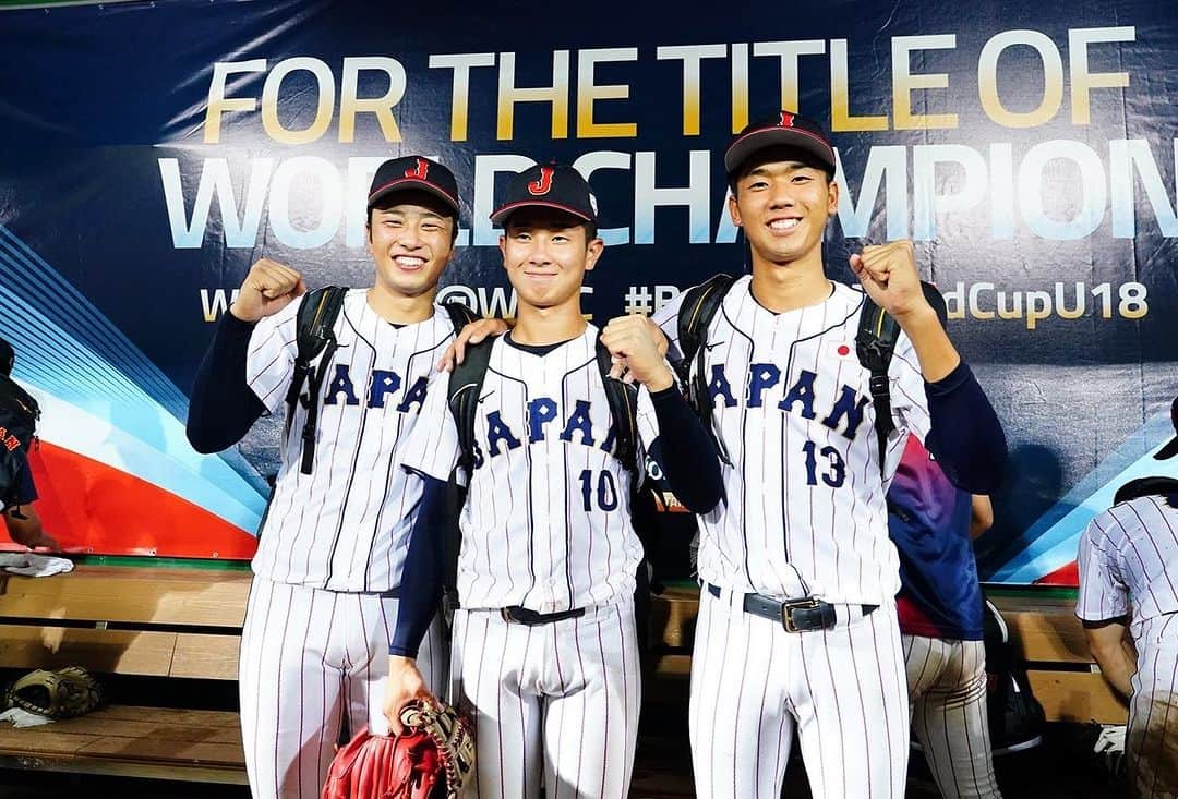 ベースボール専門メディア「Full-Count」のインスタグラム：「U-18 侍ジャパン🇯🇵 vs パナマ🇵🇦  7-0で開幕2連勝❗️  #仙台育英 #高橋煌稀 投手 #智弁学園 #中山優月 投手 #霞ヶ浦 #木村優人 投手  Photo by Yuji Arakawa📸  #侍ジャパン」