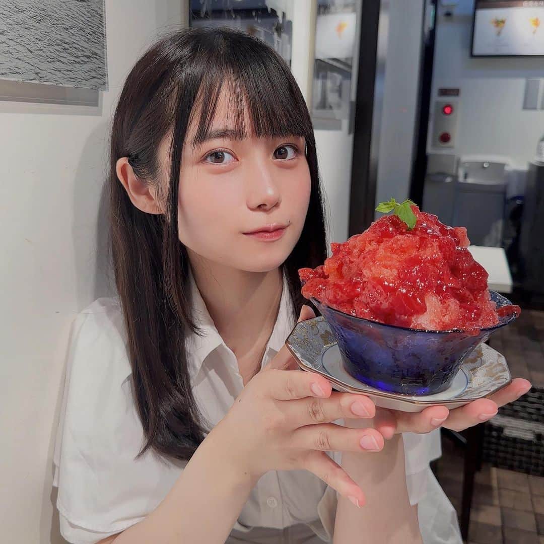 のインスタグラム：「かき氷〜」