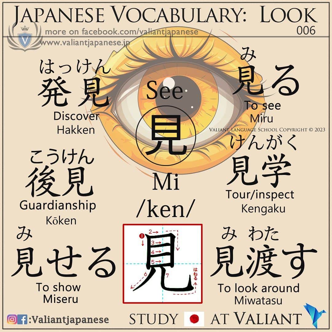 のインスタグラム：「・ 👩🏼‍🏫🗣: Sign up to our free newsletter to receive more contents and explanations for free! Press our link  ・ ⛩📓: Simple Japanese - Look 👀見る . . . . . . . . .  . #japaneselanguage  #sushilovers  #nihongojapanese  #日本語  #hiragana  #katakana  #foodporn  #일본어  #studyjapanese   #japaneseramen   #Jepang #japanesefood  #noodles #ramen  #ramennoodles  #ラーメン #onigiri  #おにぎり  #ランチ」