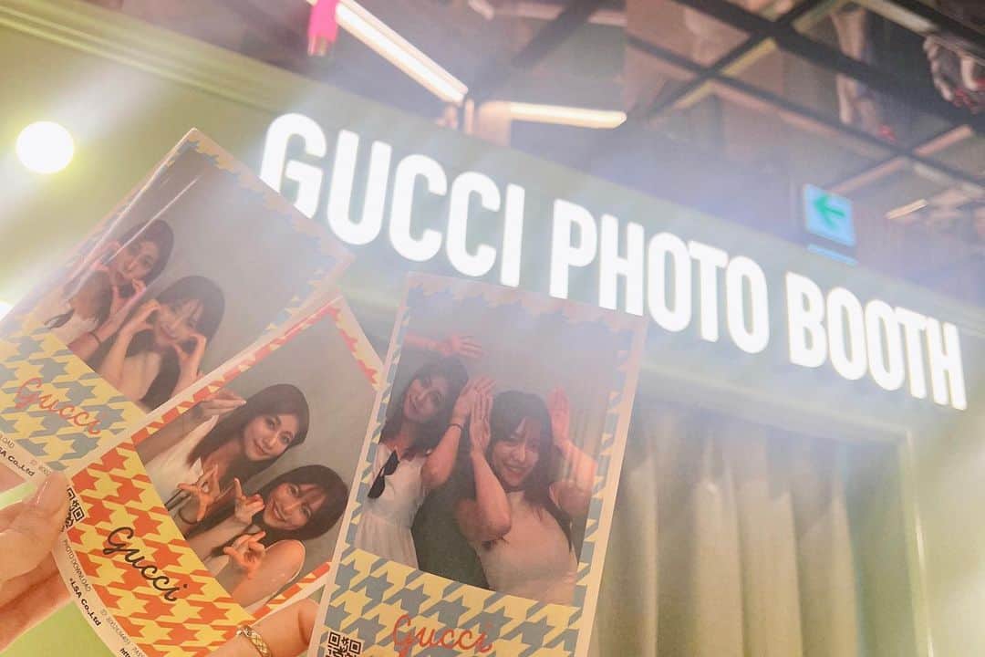 のインスタグラム：「@gucci 🎮🍒💕 昨天我的YT頻道、ぱるるさん的YT頻道都上了新的影片 颱風天 跟著我們叫外送、逛銀座吧👧🏻👧🏻⭐︎」