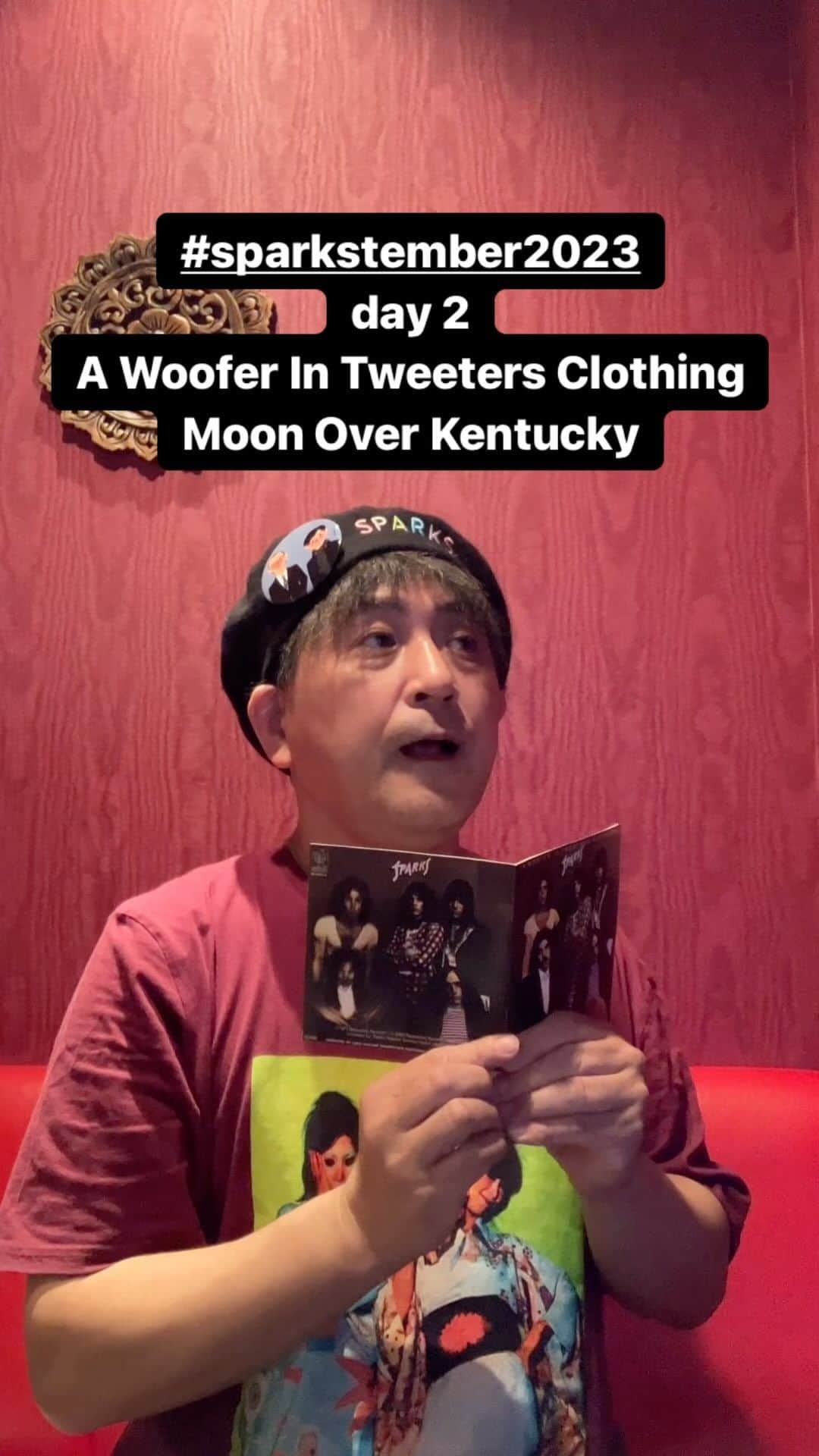 加藤賢崇のインスタグラム：「#sparkstember2023 day 2 A Woofer In Tweeters Clothing Moon Over Kentucky @sparks_official」