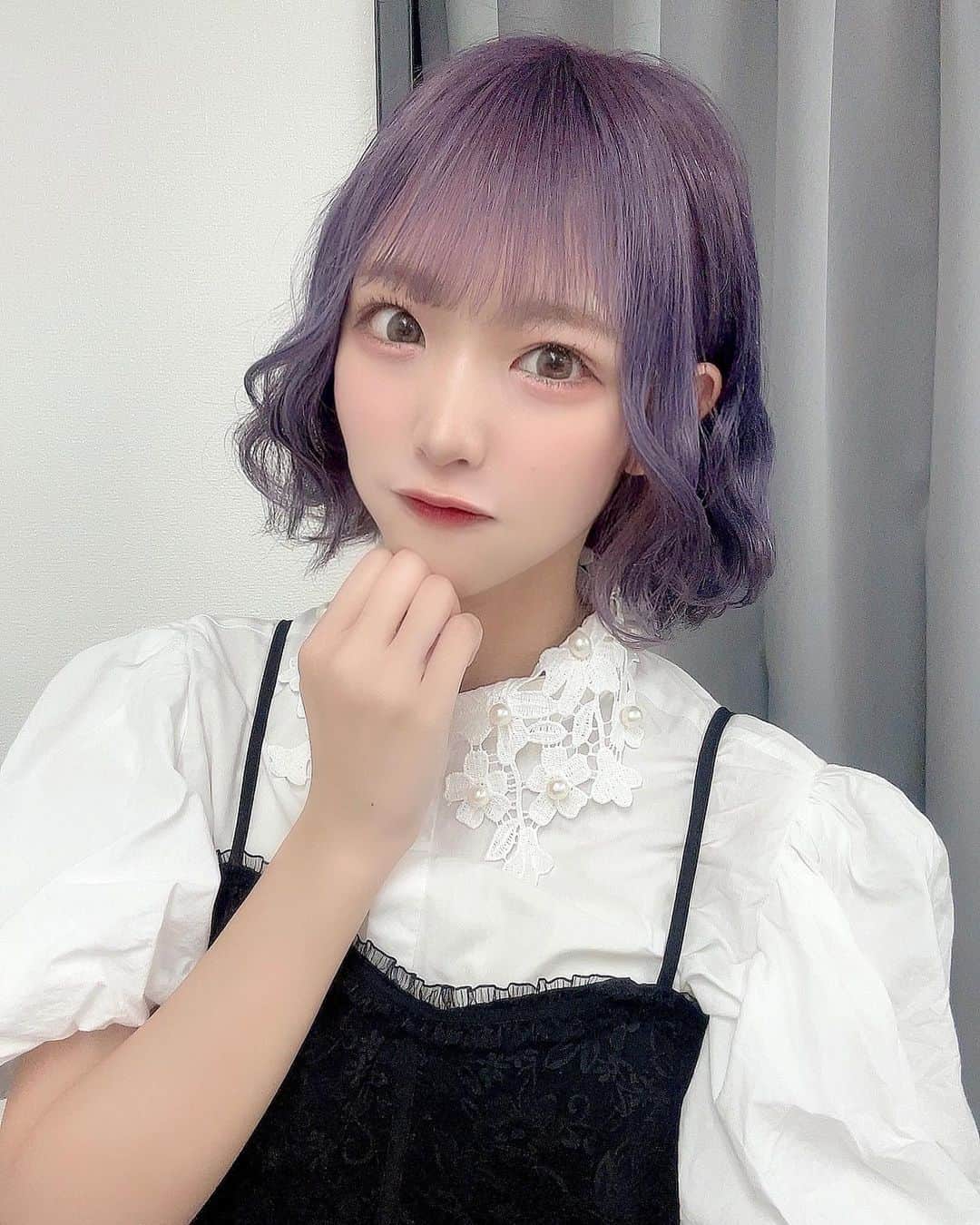 濱越さおりさんのインスタグラム写真 - (濱越さおりInstagram)「. 紫になりました！🔮✝💜  color： @ones_takumi ❤︎ いつも可愛く染めてもらってるよᐡ.  ̫ .ᐡ」9月2日 22時49分 - hamakoshi_saori