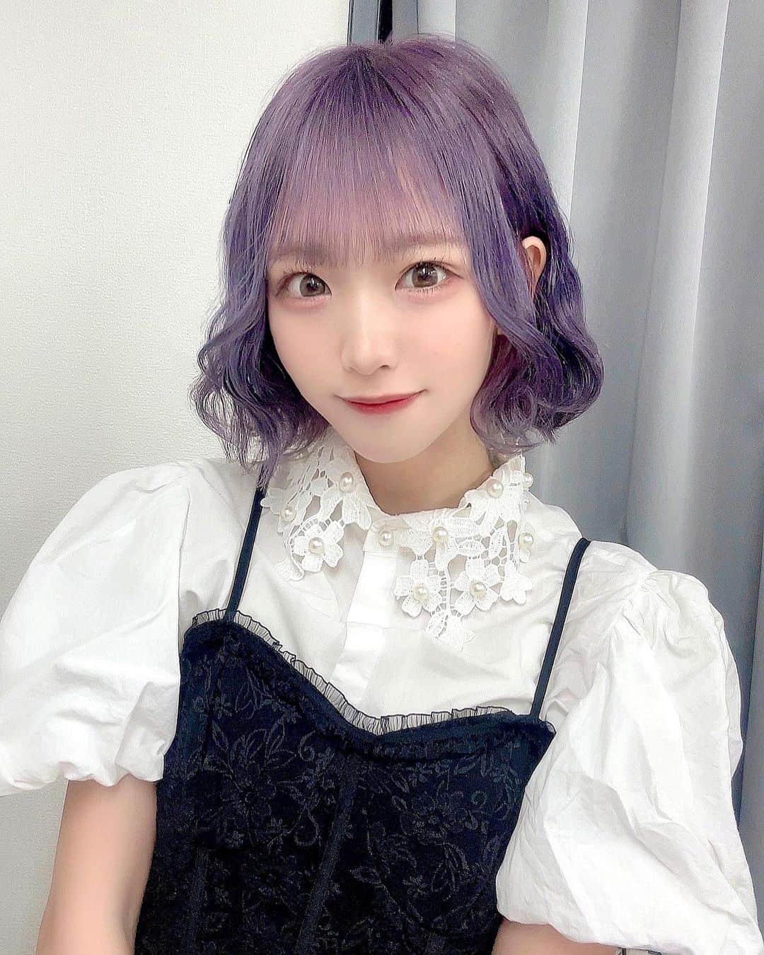 濱越さおりさんのインスタグラム写真 - (濱越さおりInstagram)「. 紫になりました！🔮✝💜  color： @ones_takumi ❤︎ いつも可愛く染めてもらってるよᐡ.  ̫ .ᐡ」9月2日 22時49分 - hamakoshi_saori