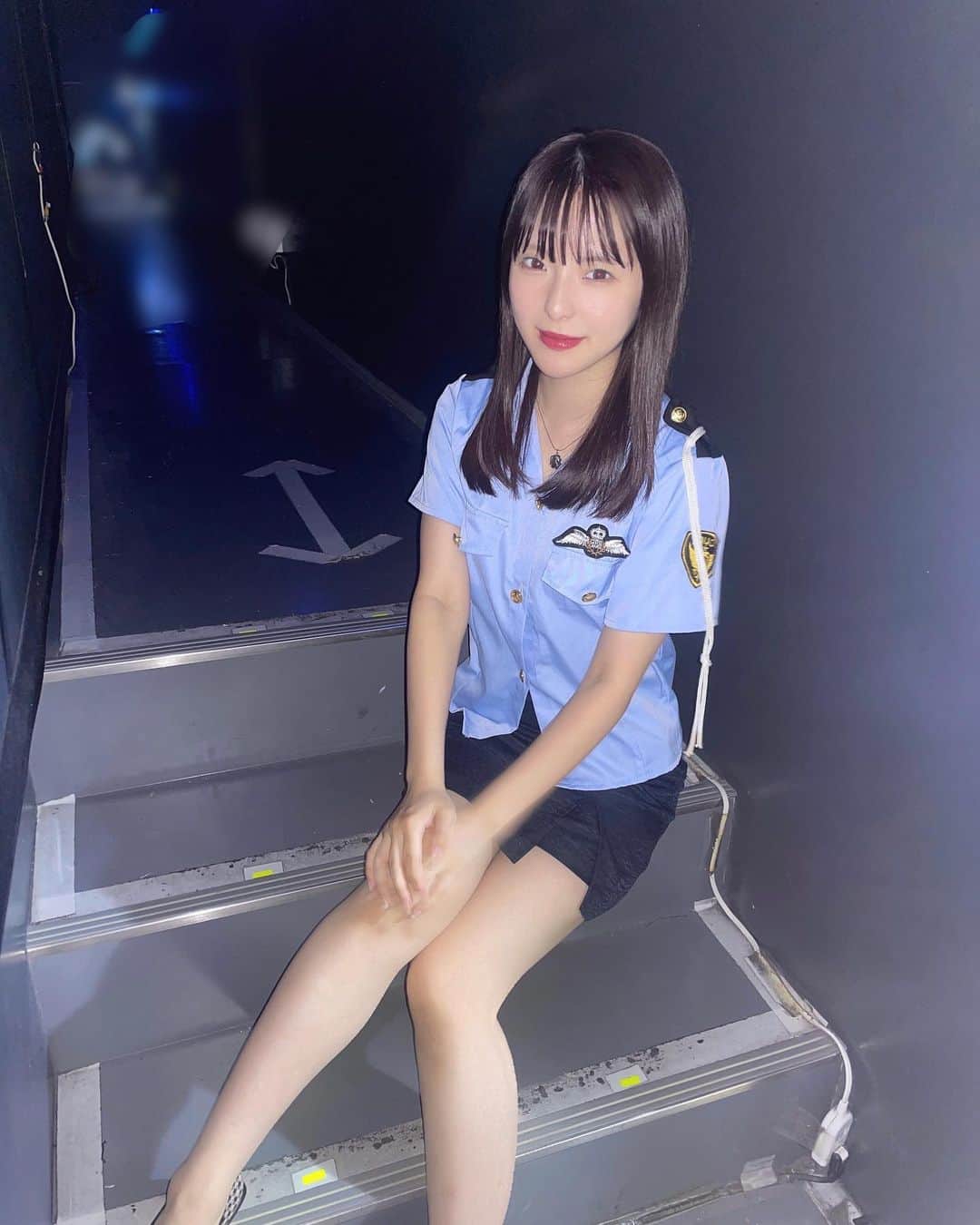 大塚七海のインスタグラム：「❤︎  ポリスみん🚨  #NGT48 #コスプレ」