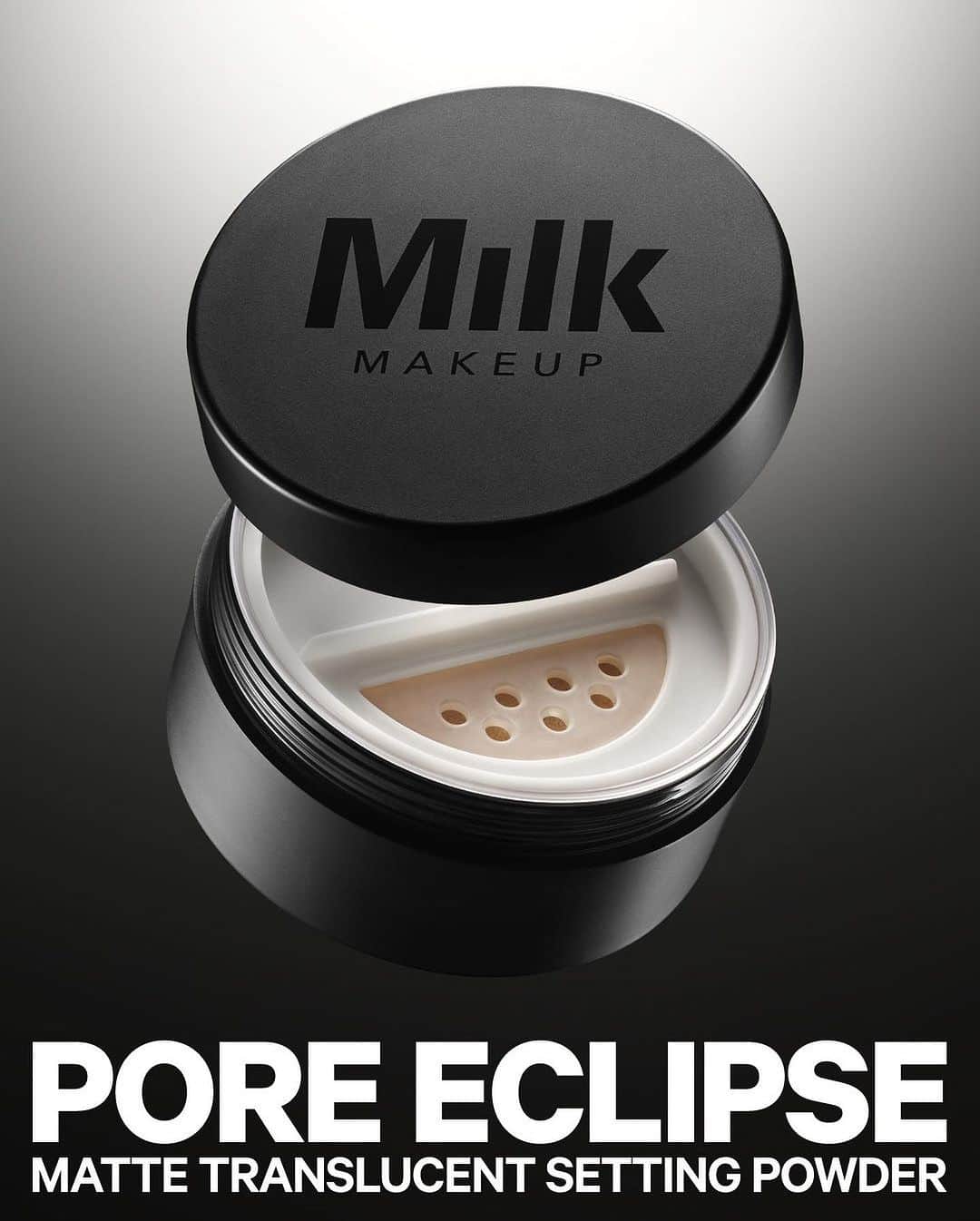 Milk Makeupさんのインスタグラム写真 - (Milk MakeupInstagram)「Makeup locking. Shine blocking. Our NEW! Pore Eclipse Matte Translucent Setting Powder is HERE 🌘 Here’s why it’s the powder you’ve been waiting for 👇  ✨ Blurs pores, controls shine, and sets makeup for up to 16 hours  ✨ Comes in 4 weightless, talc-free translucent shades ✨ Skincare supercharged with niacinamide, bakuchiol, and lentil extract ✨ Mess-free sifter twists open and locks closed to prevent spills ✨ No caking. No creasing. No flashback.  Get it online NOW at milkmakeup.com and sephora.com and in @sephora stores starting 9.7 🛒」9月3日 0時49分 - milkmakeup