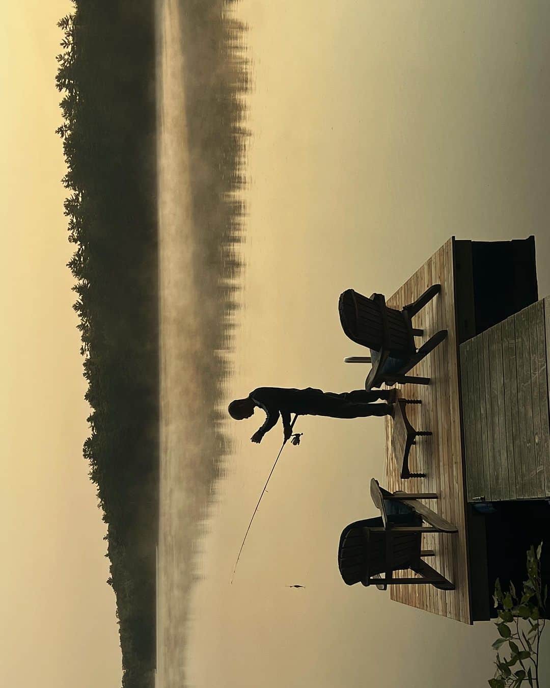 Robert Clarkさんのインスタグラム写真 - (Robert ClarkInstagram)「Danny fishing McCurdy Pond. @davidcoventry thanks for the vacation.」9月3日 1時49分 - robertclarkphoto