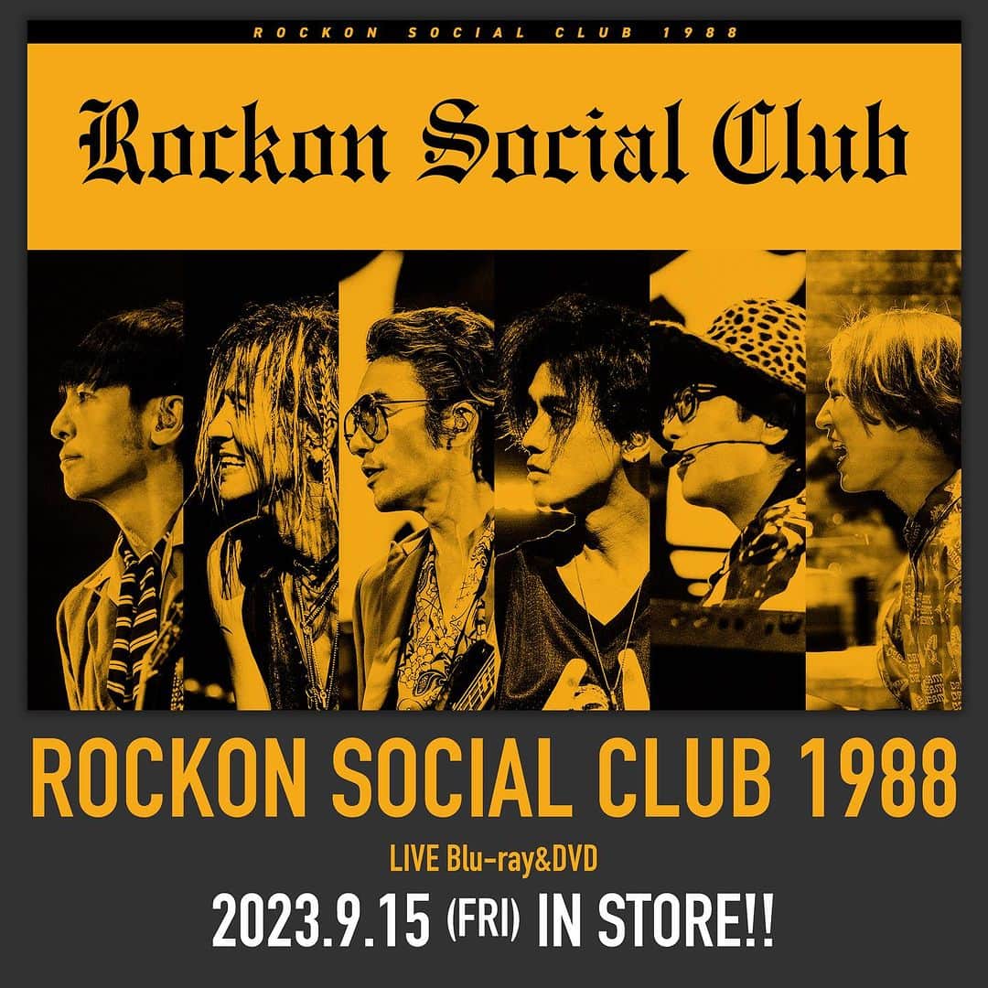 Rockon Social Clubのインスタグラム：「Rockon Social Club Blu-ray & DVD『ROCKON SOCIAL CLUB 1988』発売日変更のお知らせ  9月6日（水）に発売を予定しておりました映像作品『ROCKON SOCIAL CLUB 1988』Blu-rayおよびDVD（発売元・販売元：TOKYO RECORDS）につきまして、製造を含めた諸般の事情により、発売日を変更させていただくこととなりました。 商品を楽しみにお待ち頂いているお客様には、多大なるご迷惑をおかけしますことを心よりお詫び申し上げます。※収録内容などに変更はございません。  変更後の発売日につきまして、下記の通りご案内させていただきます。  Rockon Social Club Blu-ray & DVD『ROCKON SOCIAL CLUB 1988』 変更前の発売日：2023年9月6日（水） 変更後の発売日：2023年9月15日（金）  ※既にご予約頂いている商品につきましては、そのまま注文が受け継がれます。 ※オンラインでご購入いただいたお客様への店頭でのお渡しおよび発送に関しましても変更後となりますことをご了承いただけますようお願い致します。   株式会社 東京レコード　 info@tokyorecords.com  #rockonsocialclub」