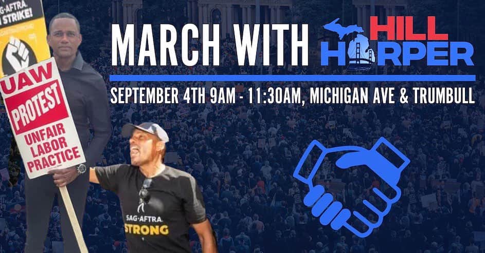 ヒル・ハーパーさんのインスタグラム写真 - (ヒル・ハーパーInstagram)「#TeamHarper is marching at the Detroit Labor Day Parade! 🙌🏾  Want to join me? RSVP today with the link in our bio!」9月3日 8時18分 - hillharper